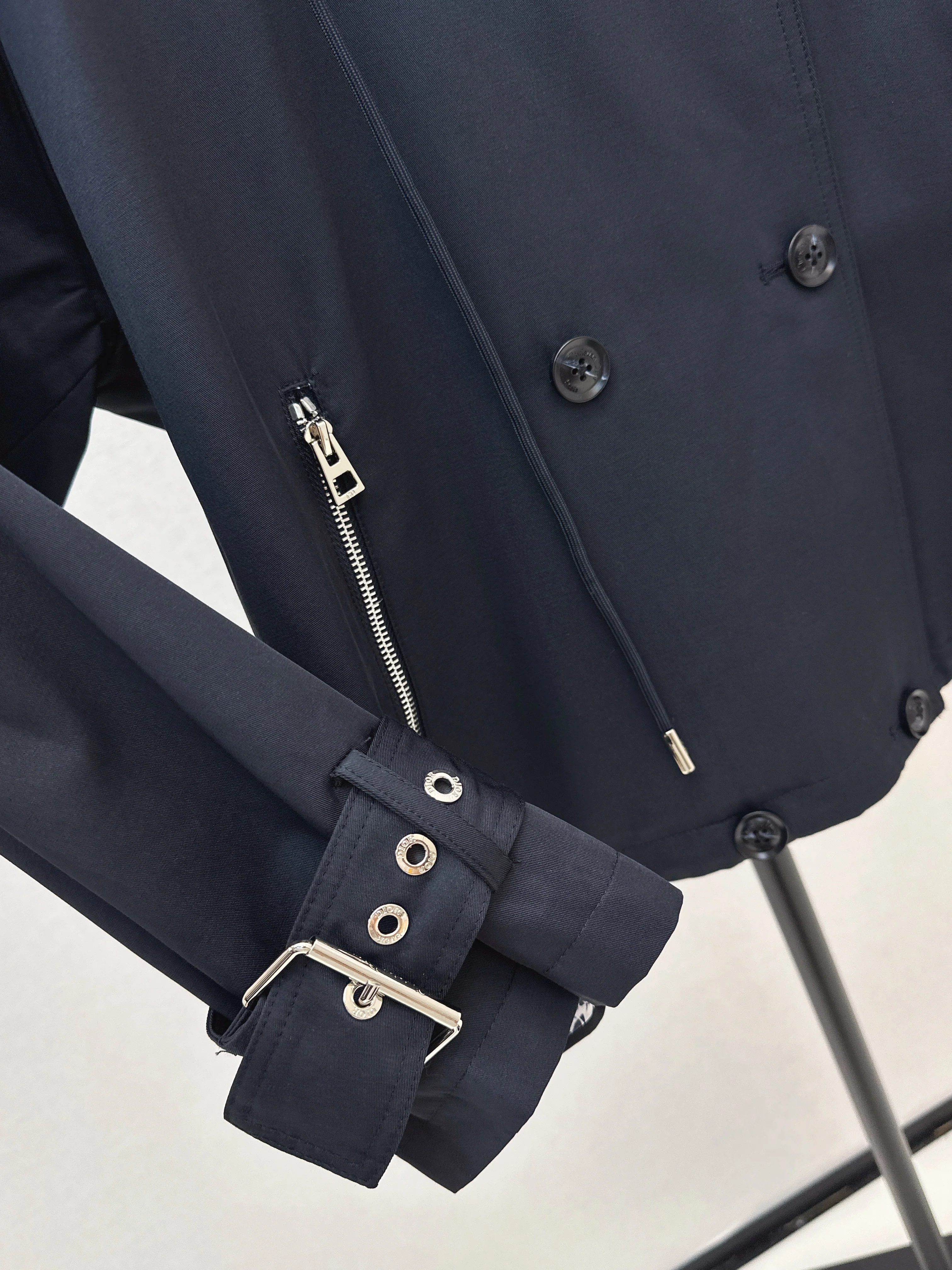 CD 26ss print hooded trench coats