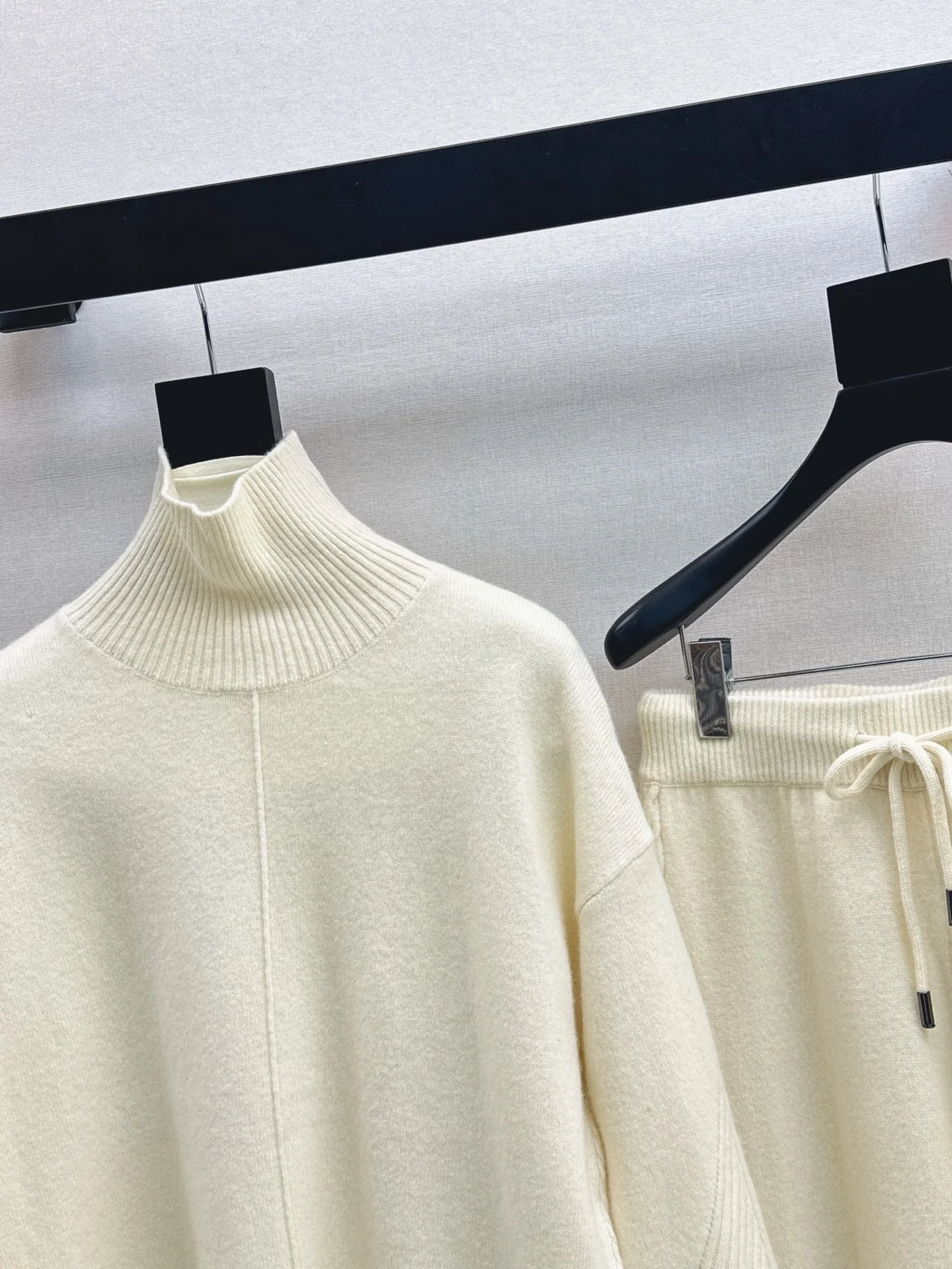 Max 25fw wool high neck+wide-leg pants outfit sets