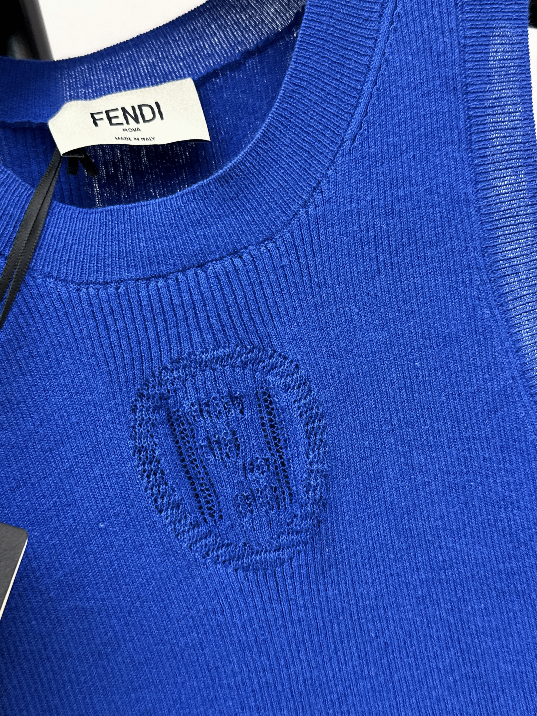 Fend 26ss jacquard knit vest