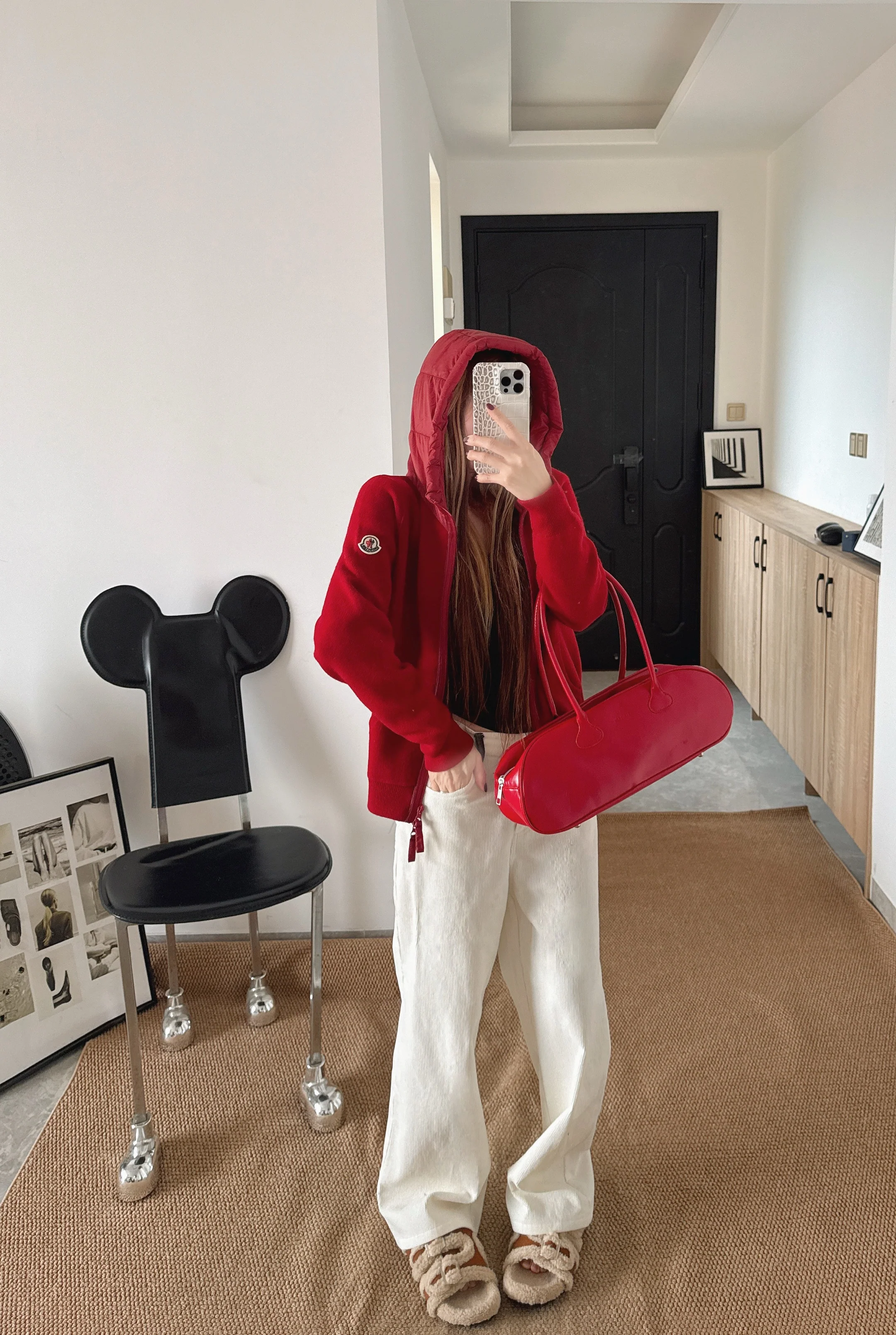 Monc 26ss hooded cardigan jacket