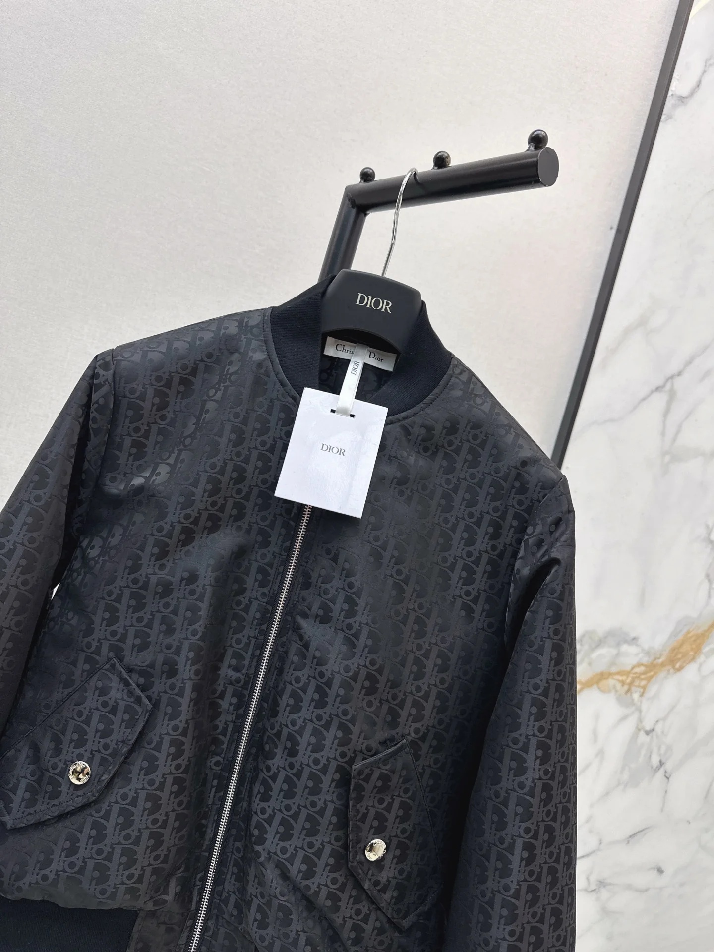 CD 25fw jacquard bomber jacket