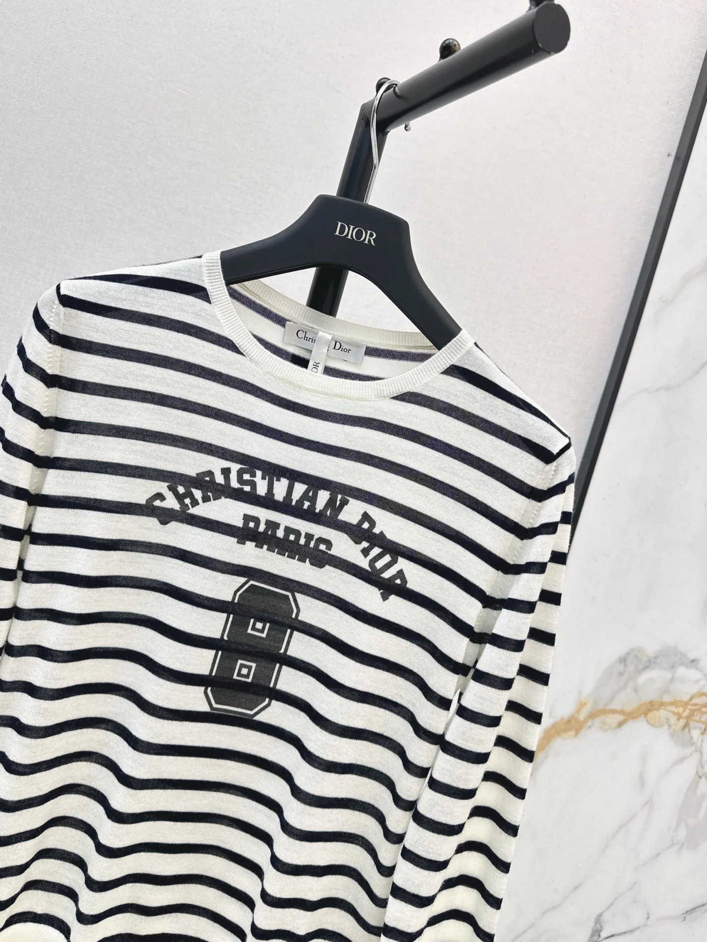 CD 26ss stripe knit basic tee