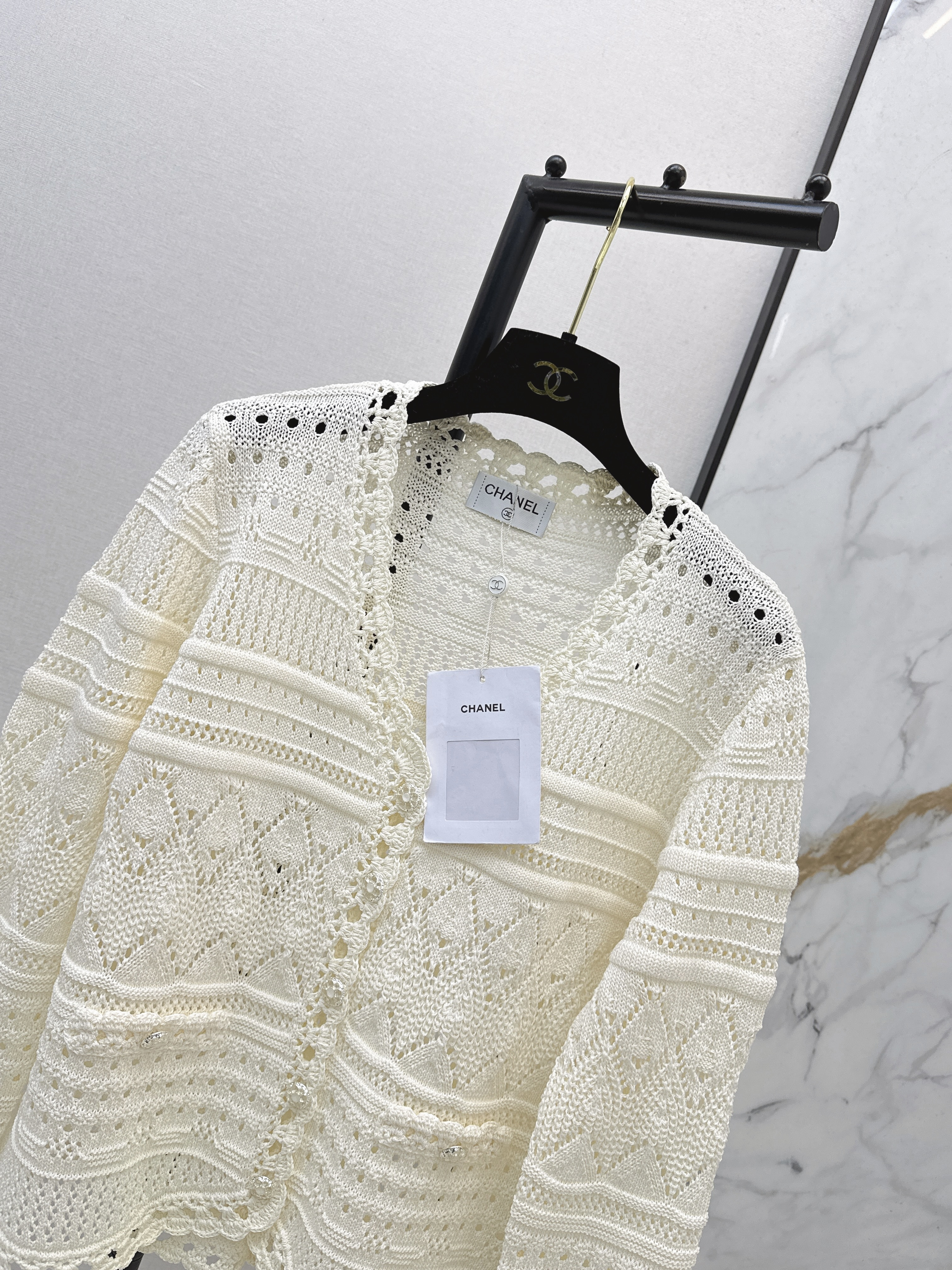 Chan 26ss hollow cardigan