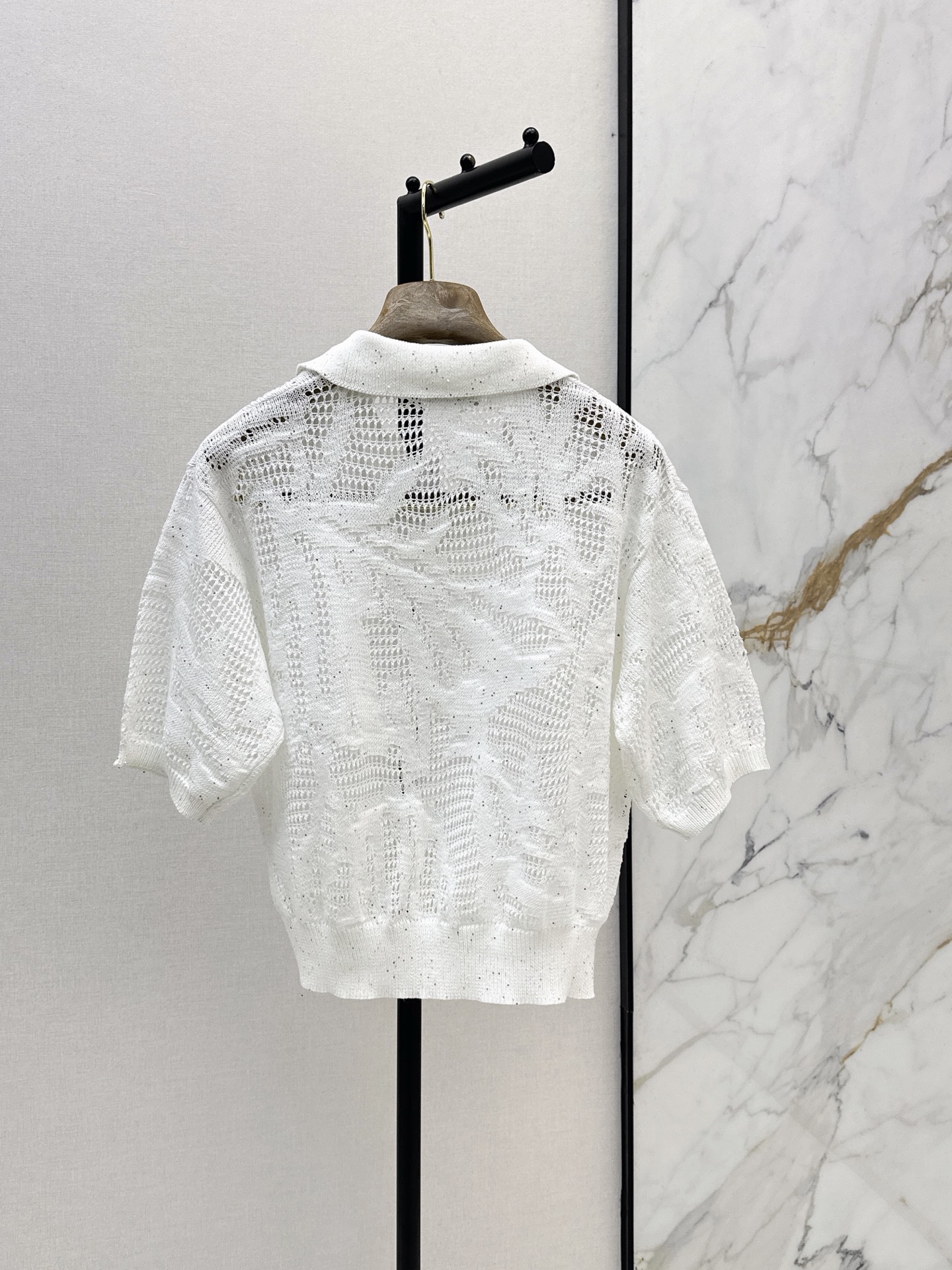 Brun 26ss hollow knitwear
