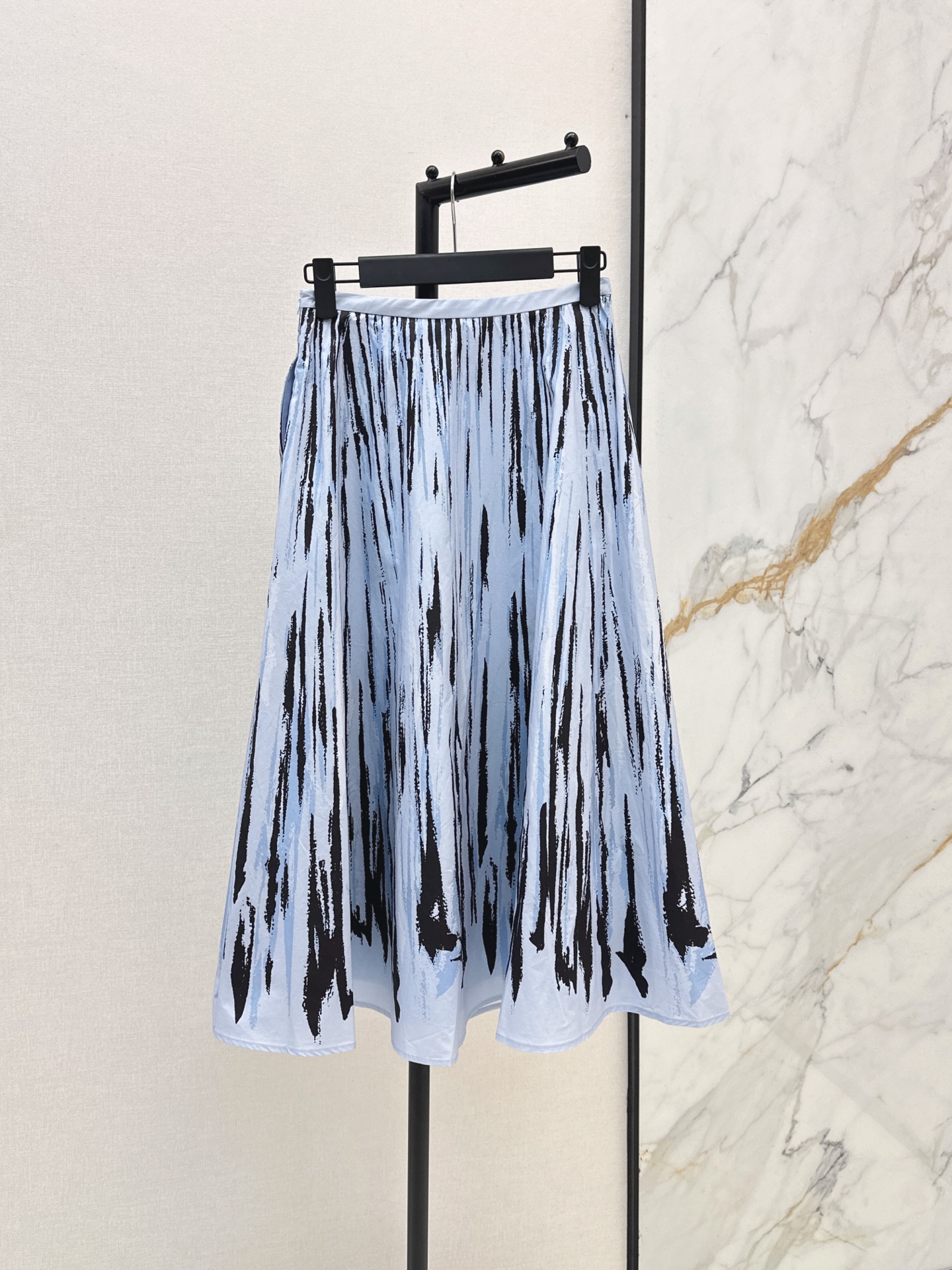 CD 26ss bow print pleated skirt