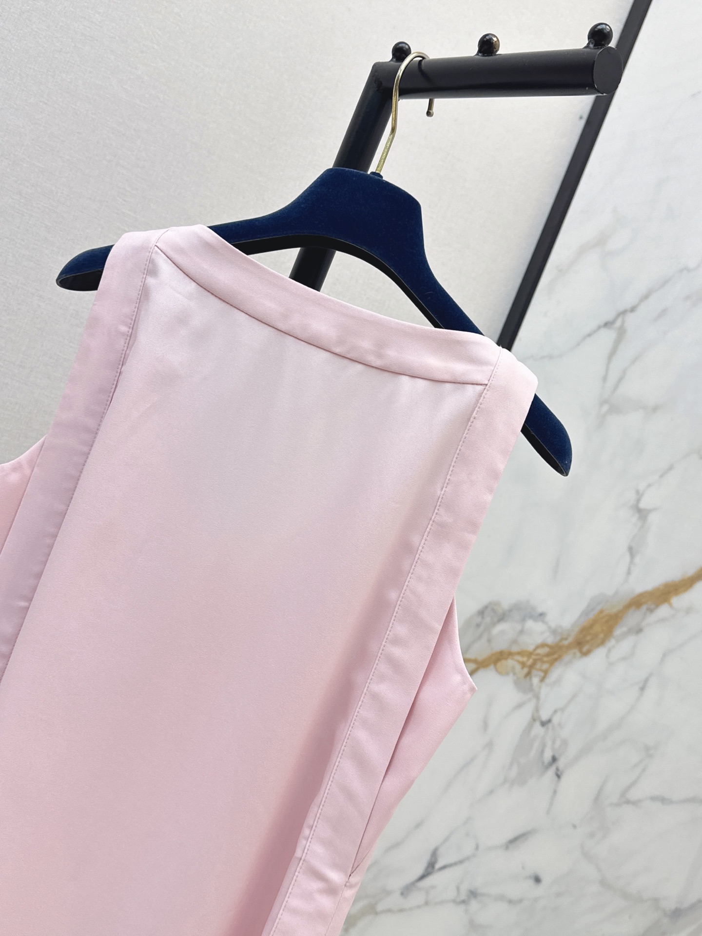 Loui 26ss pleated vest dress