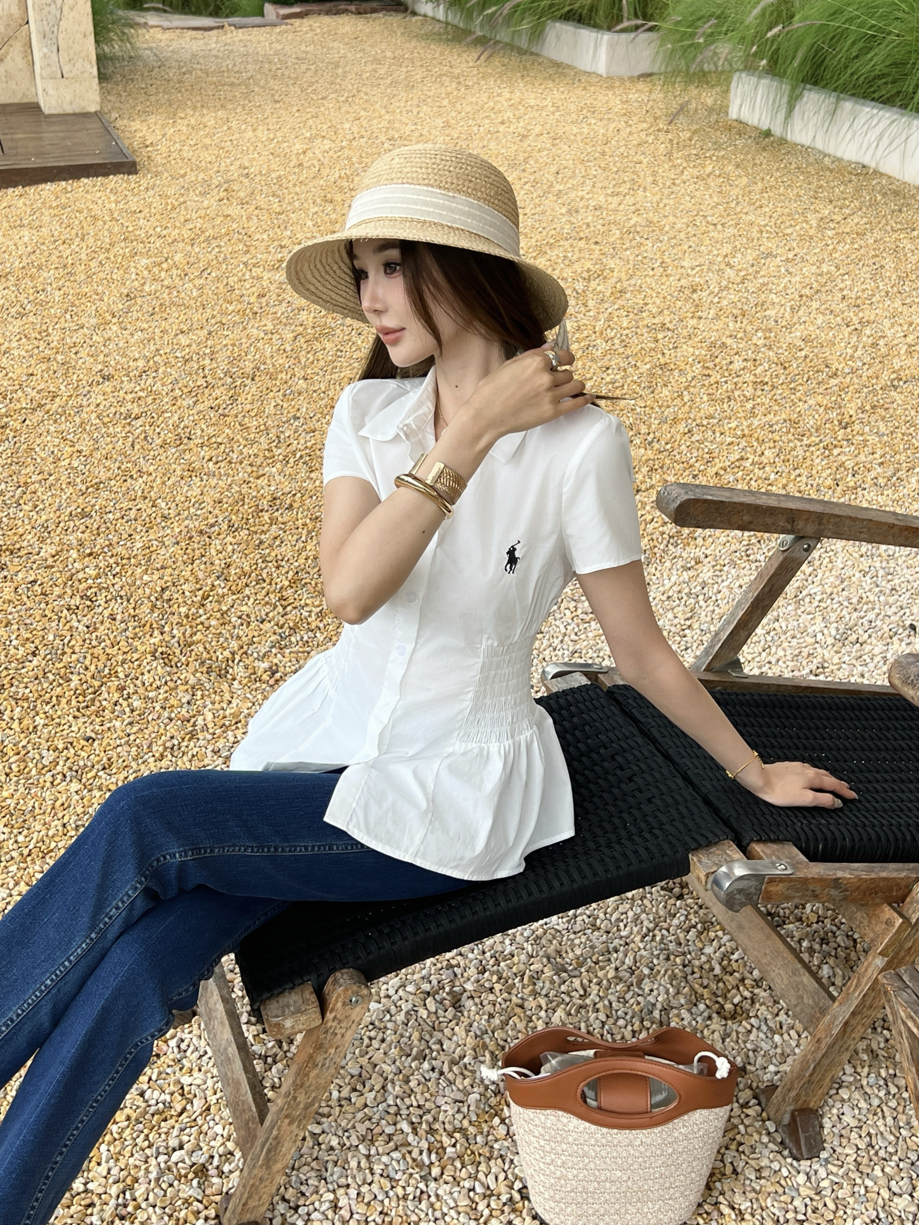 Ralp 26ss fitted waist shirt