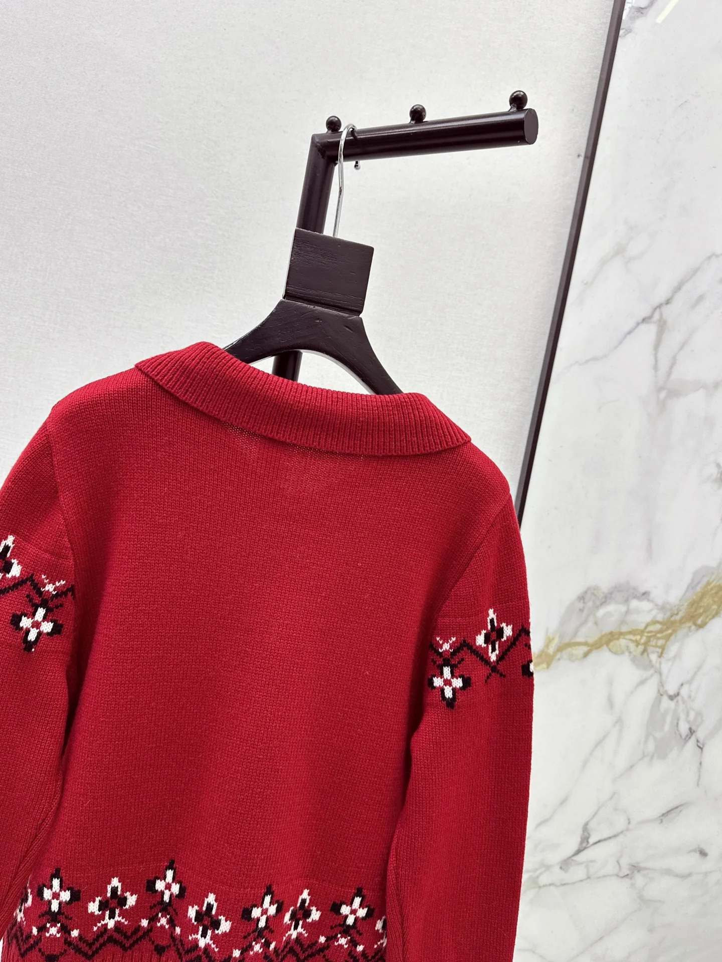 Erdo 26ss fair isle cardigan