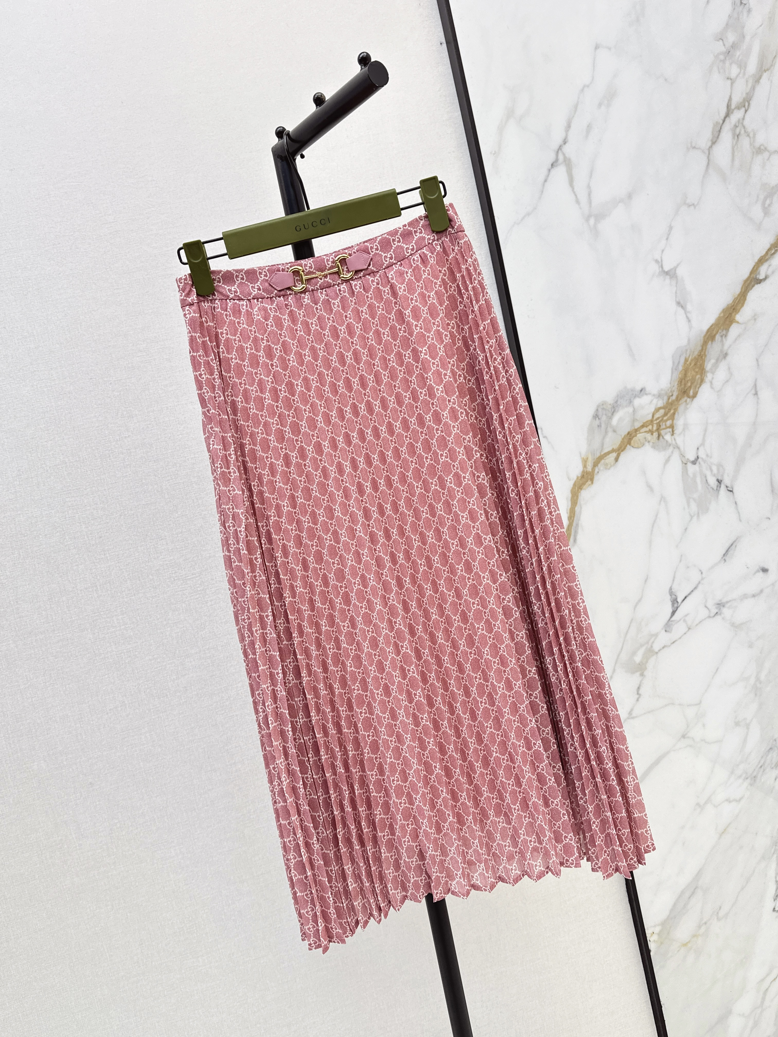 Guc 26ss pleated skirt