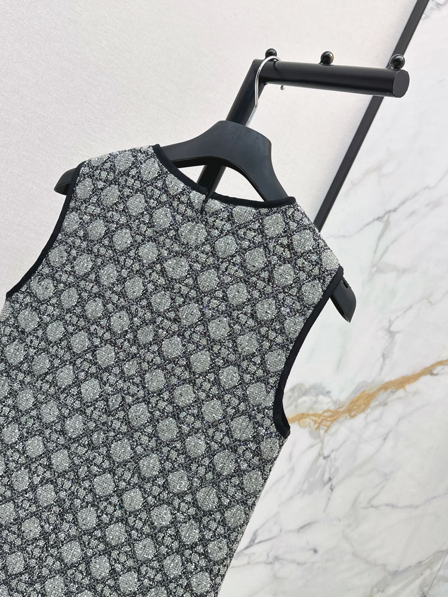 CD 26ss rhinestone tweed dress