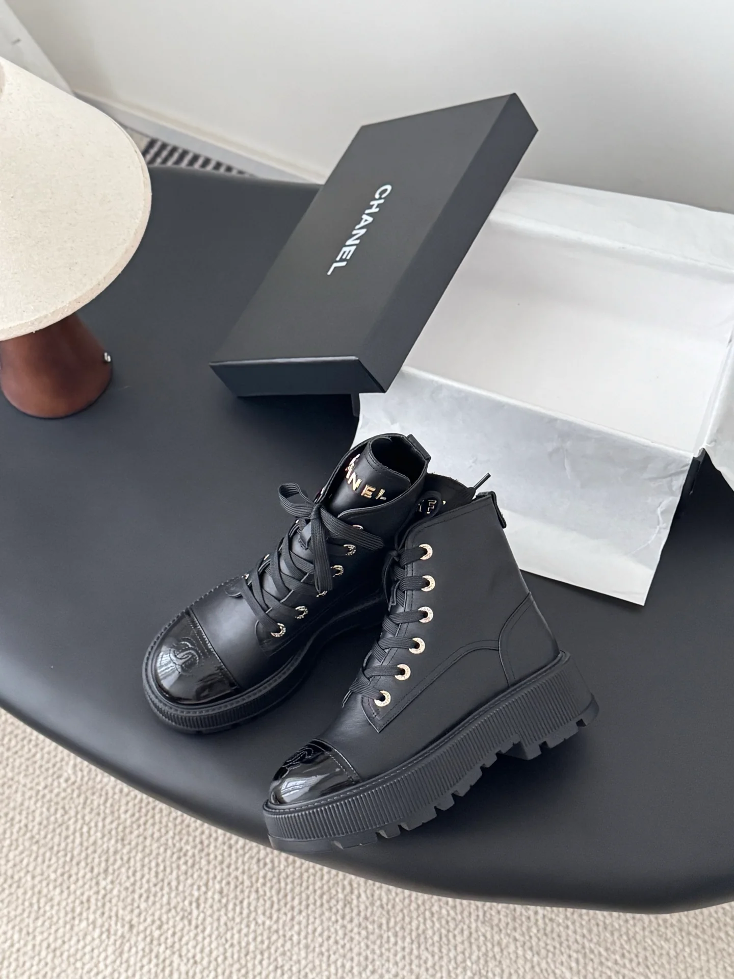 Chan 25fw ankle boots