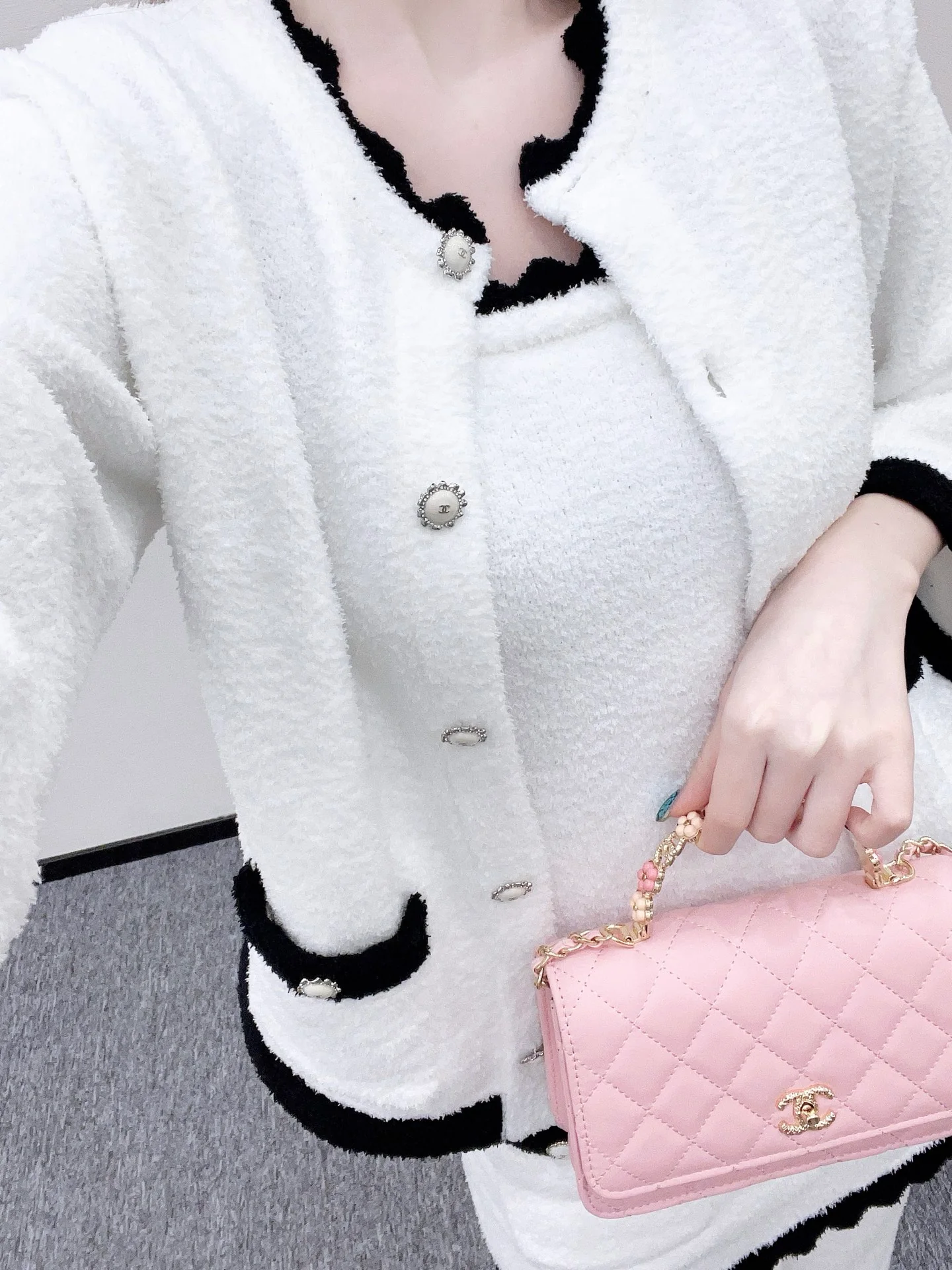 Chan 26ss knitted cardigan