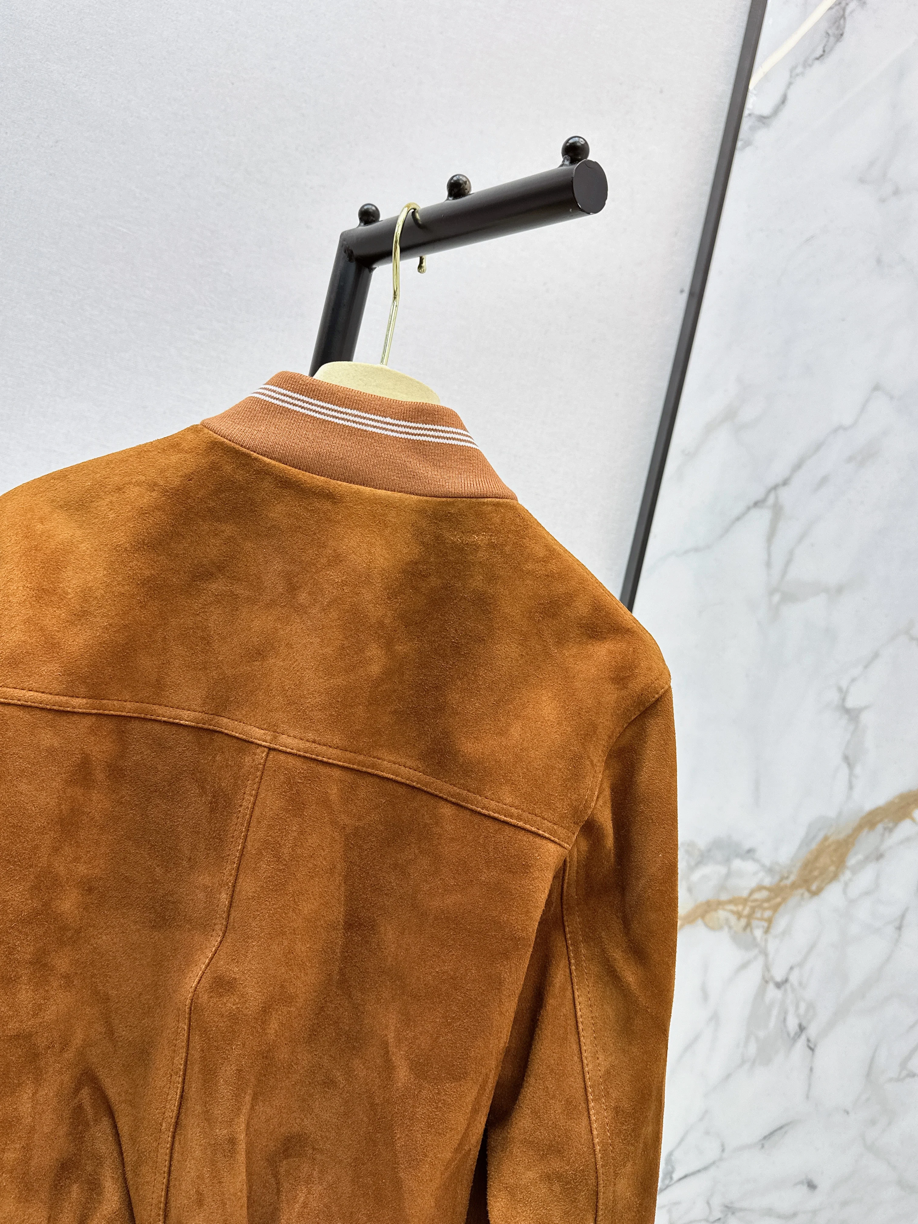 Miu 26ss suede feather jacket