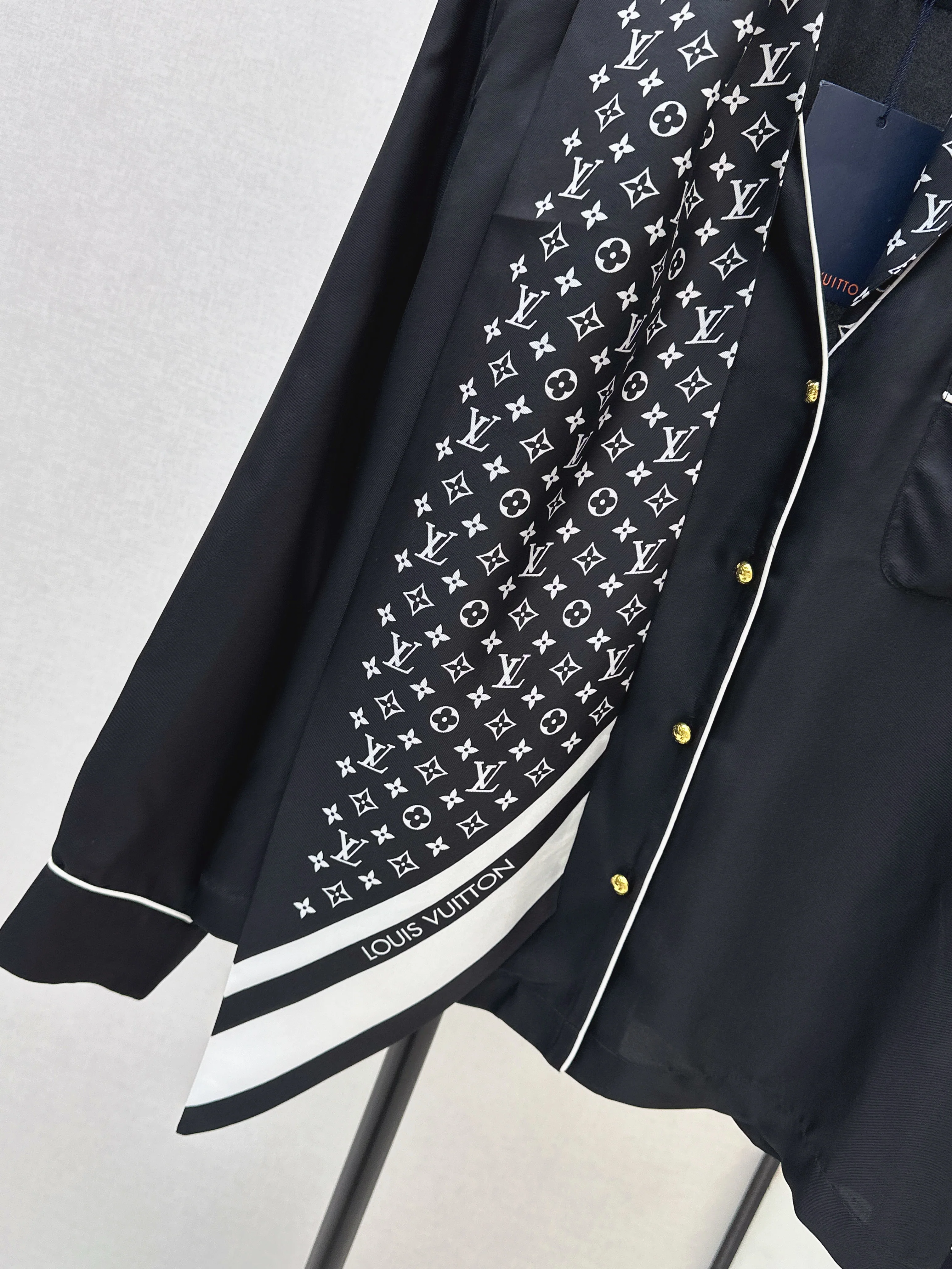 Louis 26ss print silk shirts