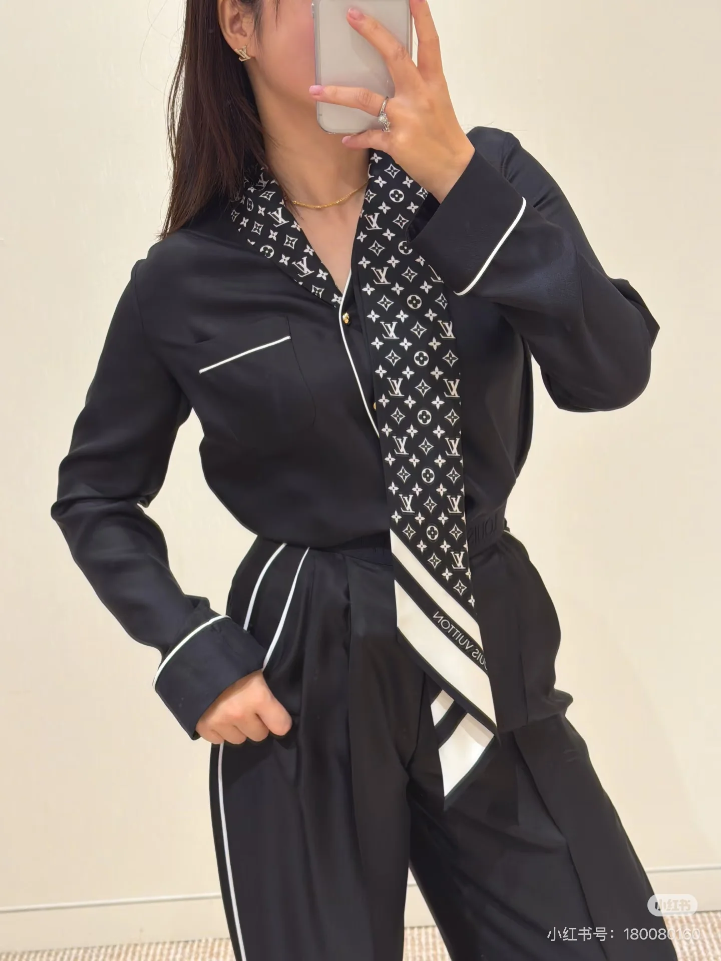 Louis 26ss print silk shirts