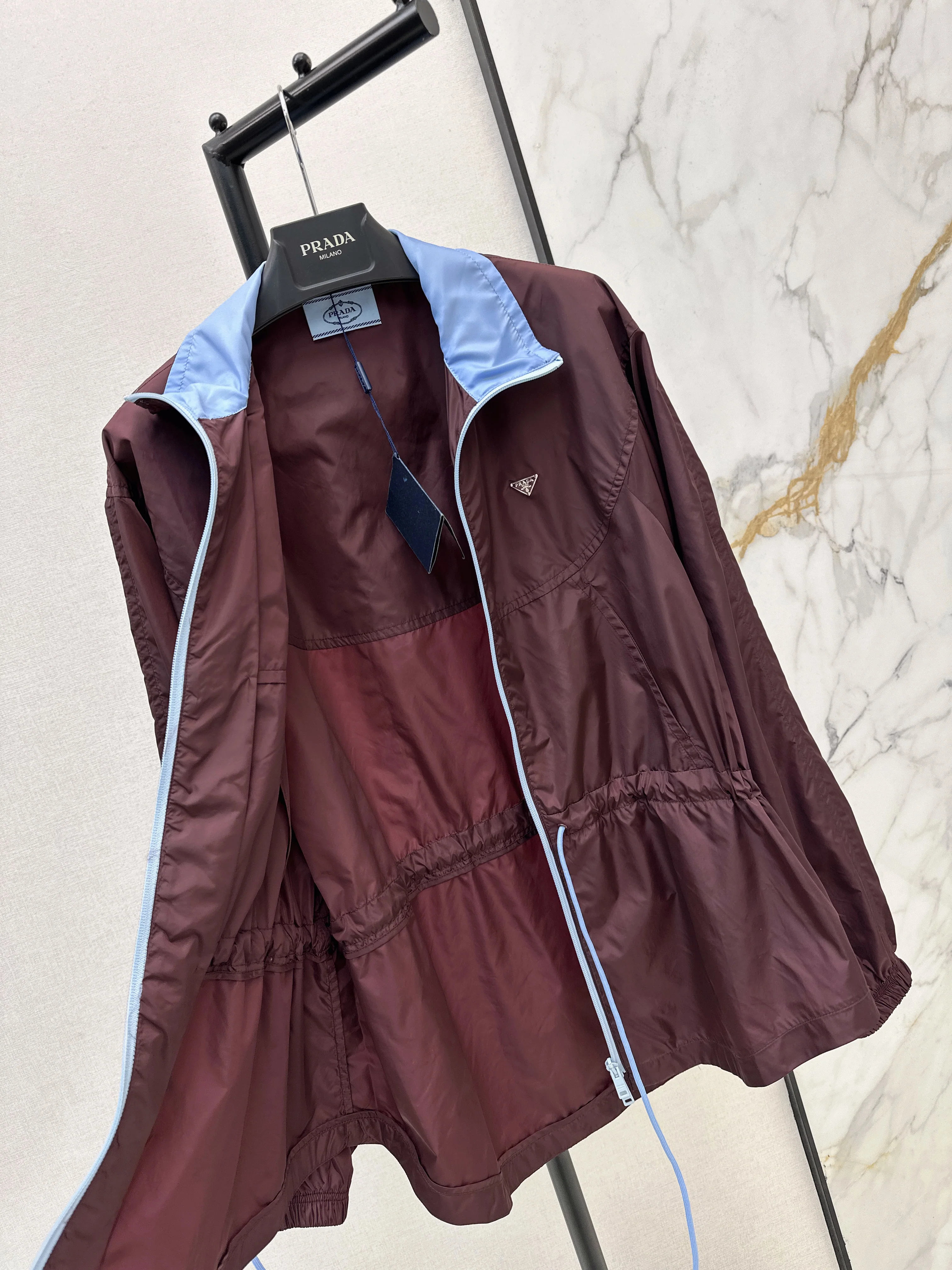 Prad 26ss drawstring trench coats