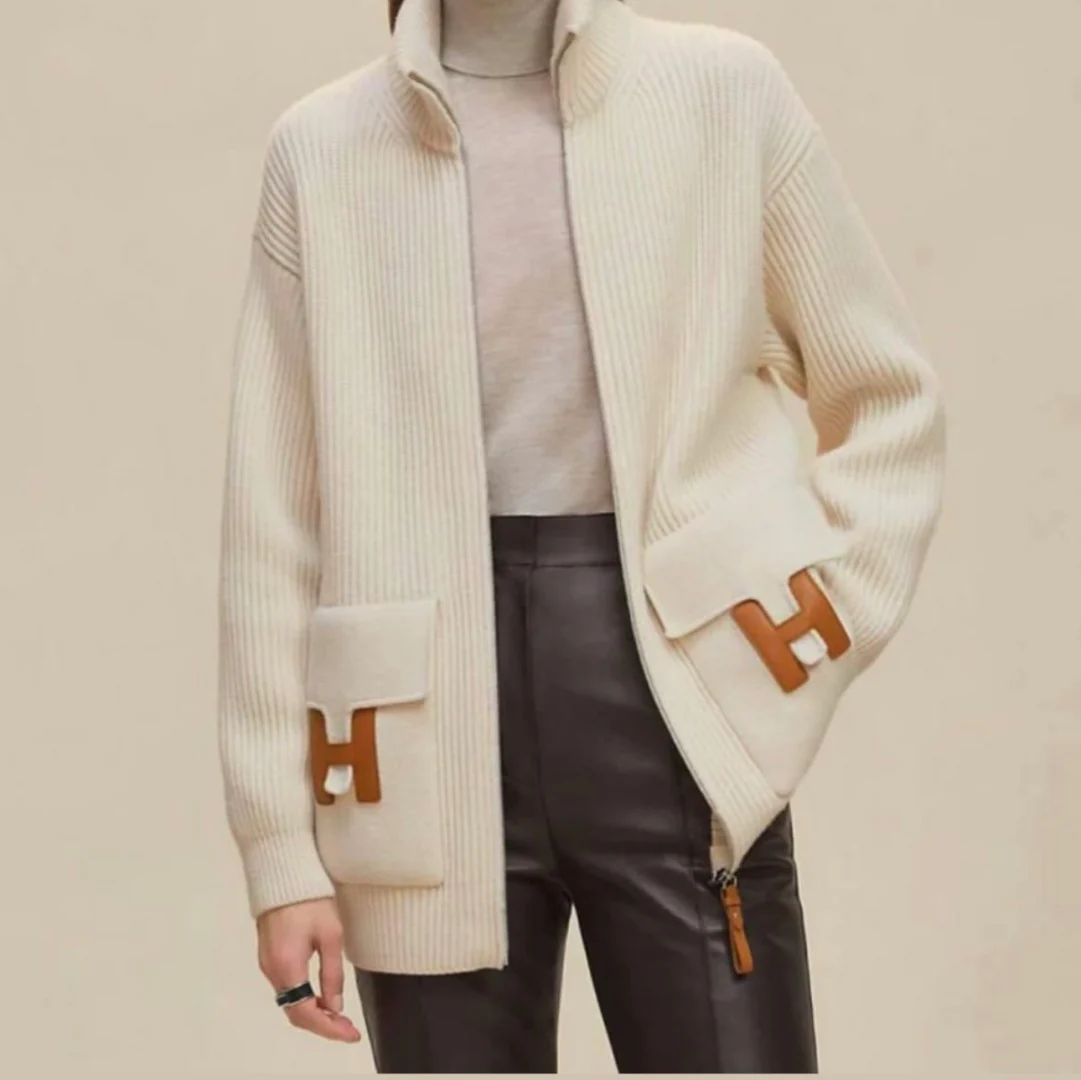 Herm 25fw knitted jacket