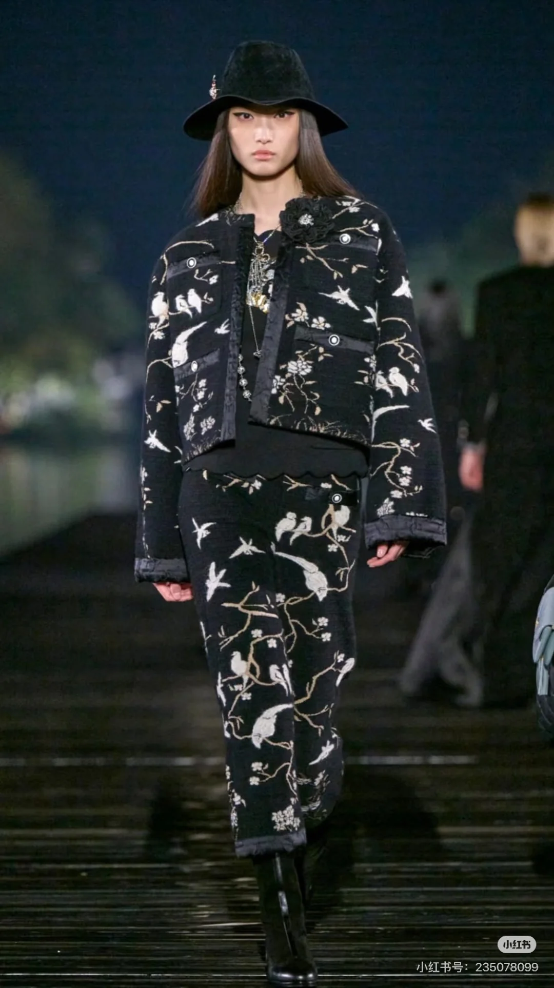 Chan 26ss embroidery jacquard jacket