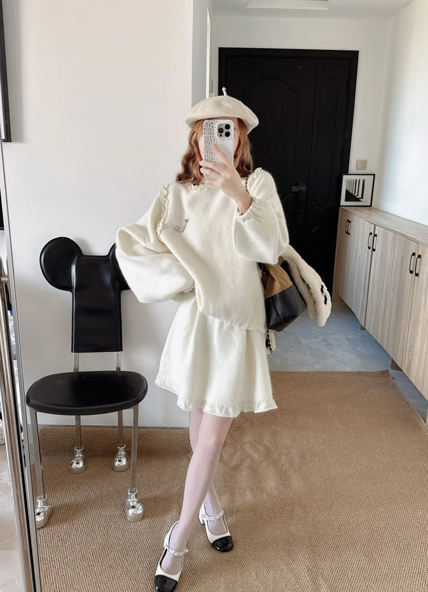 Chan 26ss wool outfit set