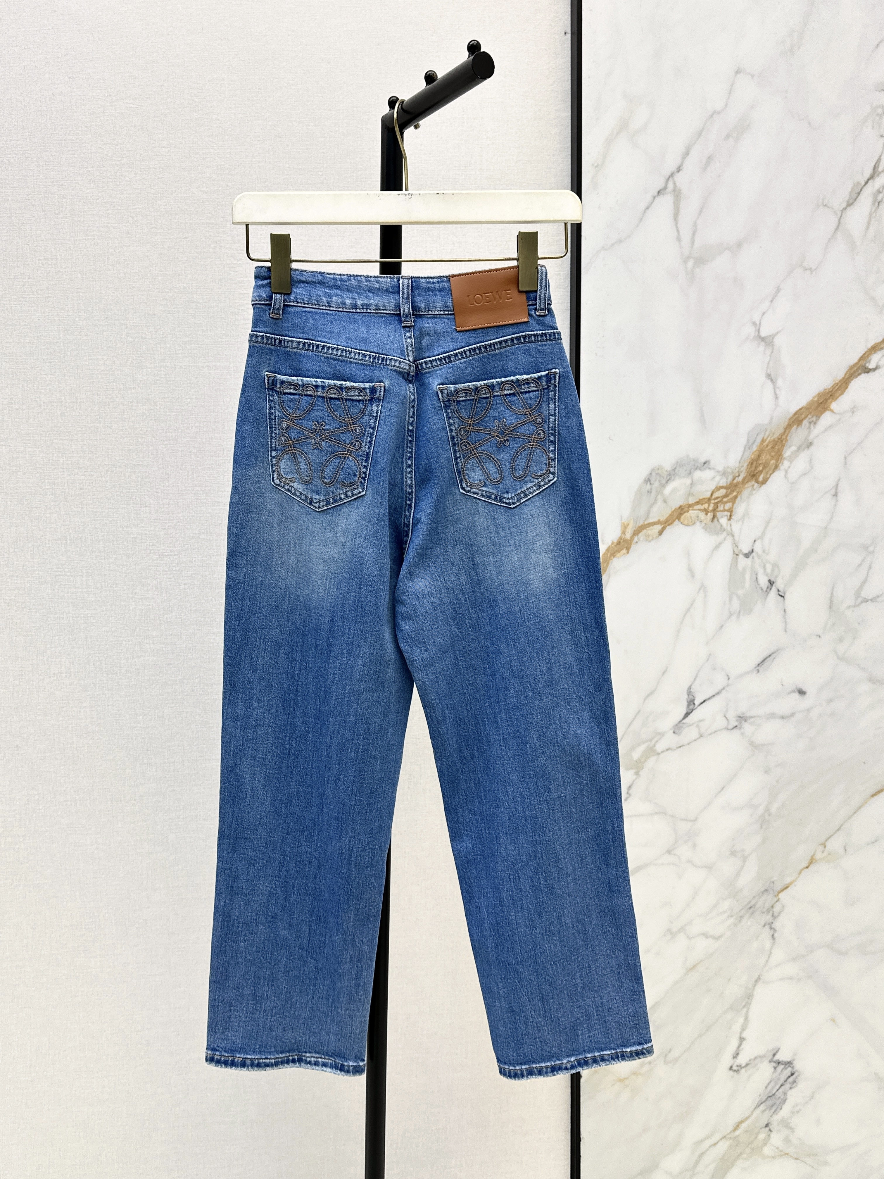 Loe 26ss embroidery jeans