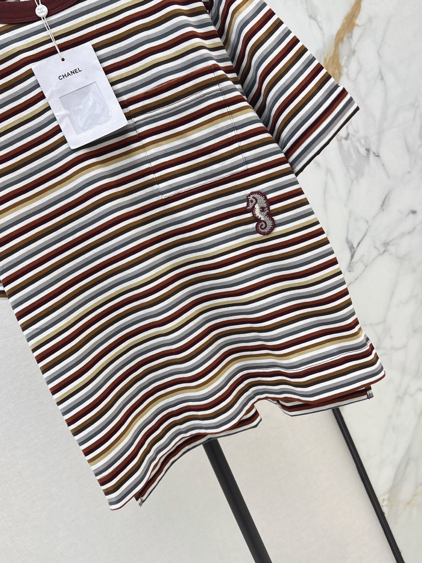 Chan 26ss stripe t-shirt