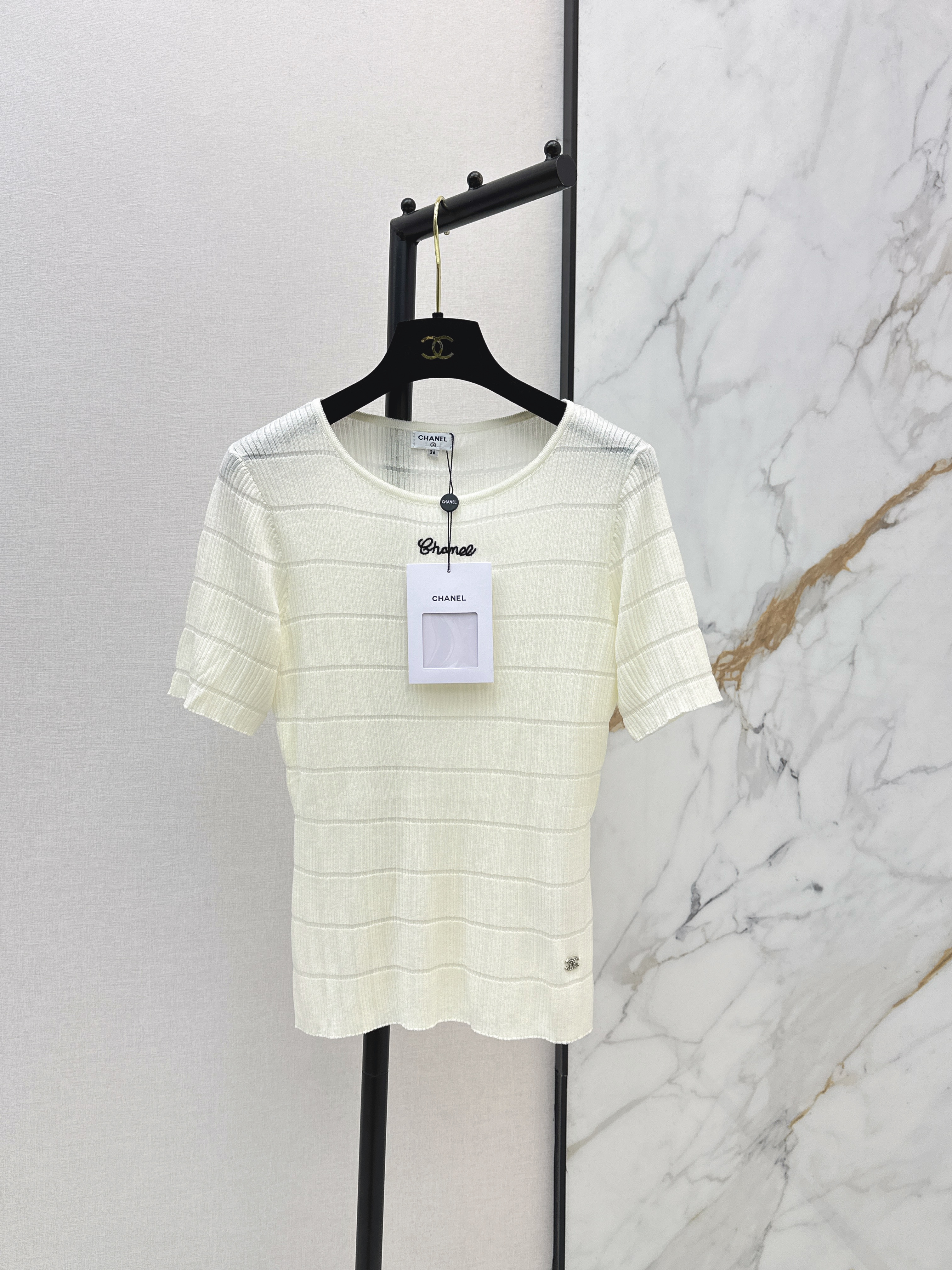 Chan 26ss stripe knitwear