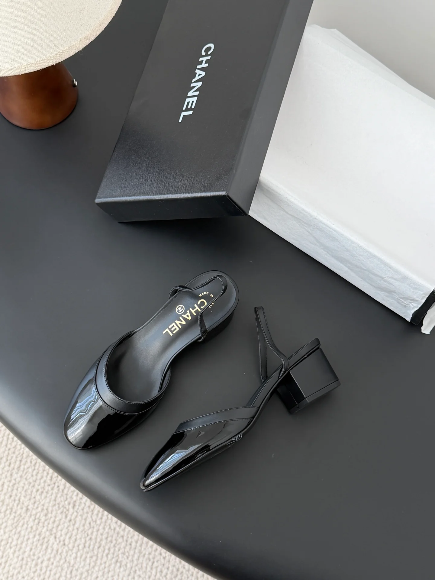 Chan 26ss mary jane chunky flats