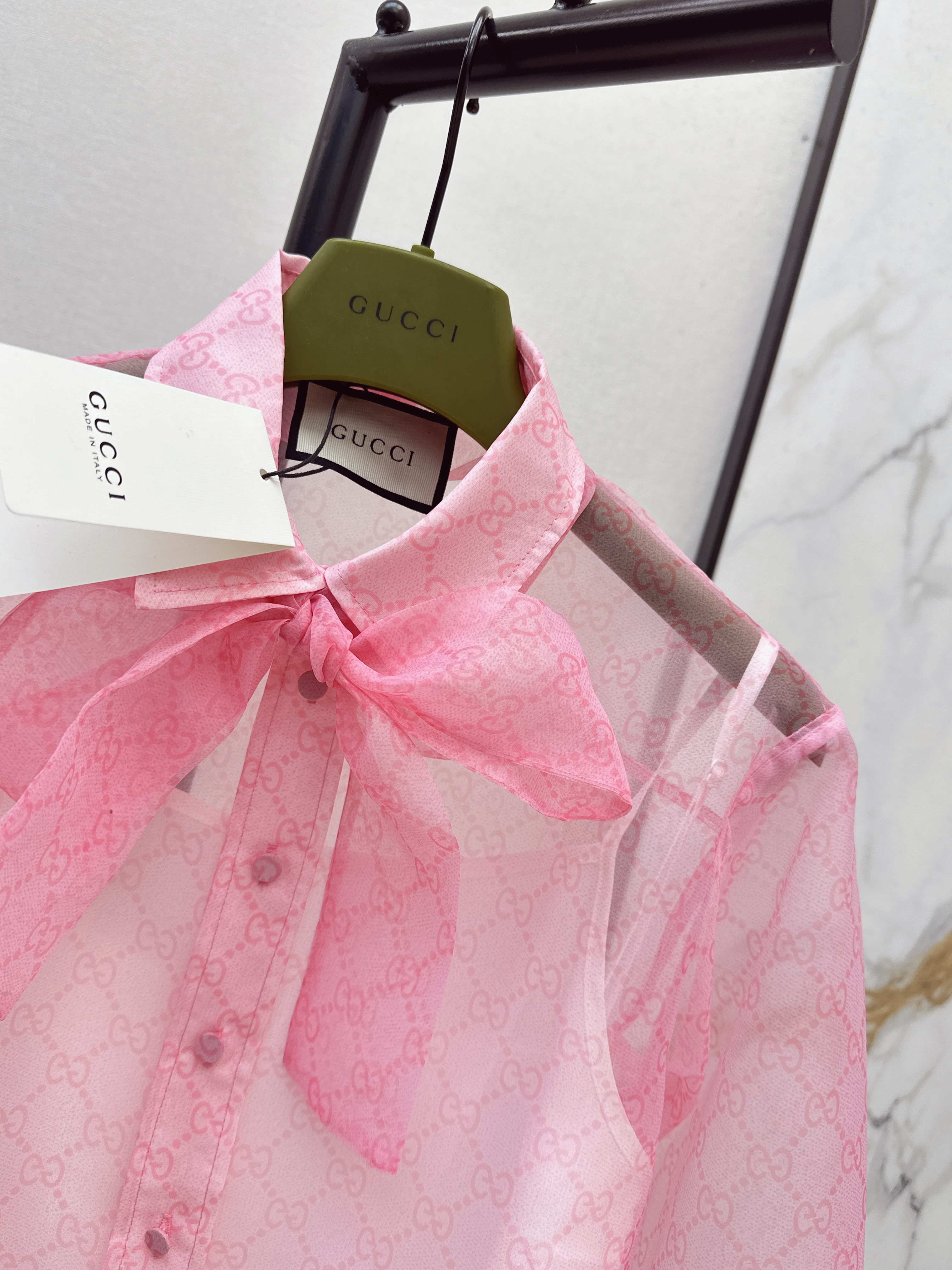 Guc 26ss ribbon shirt