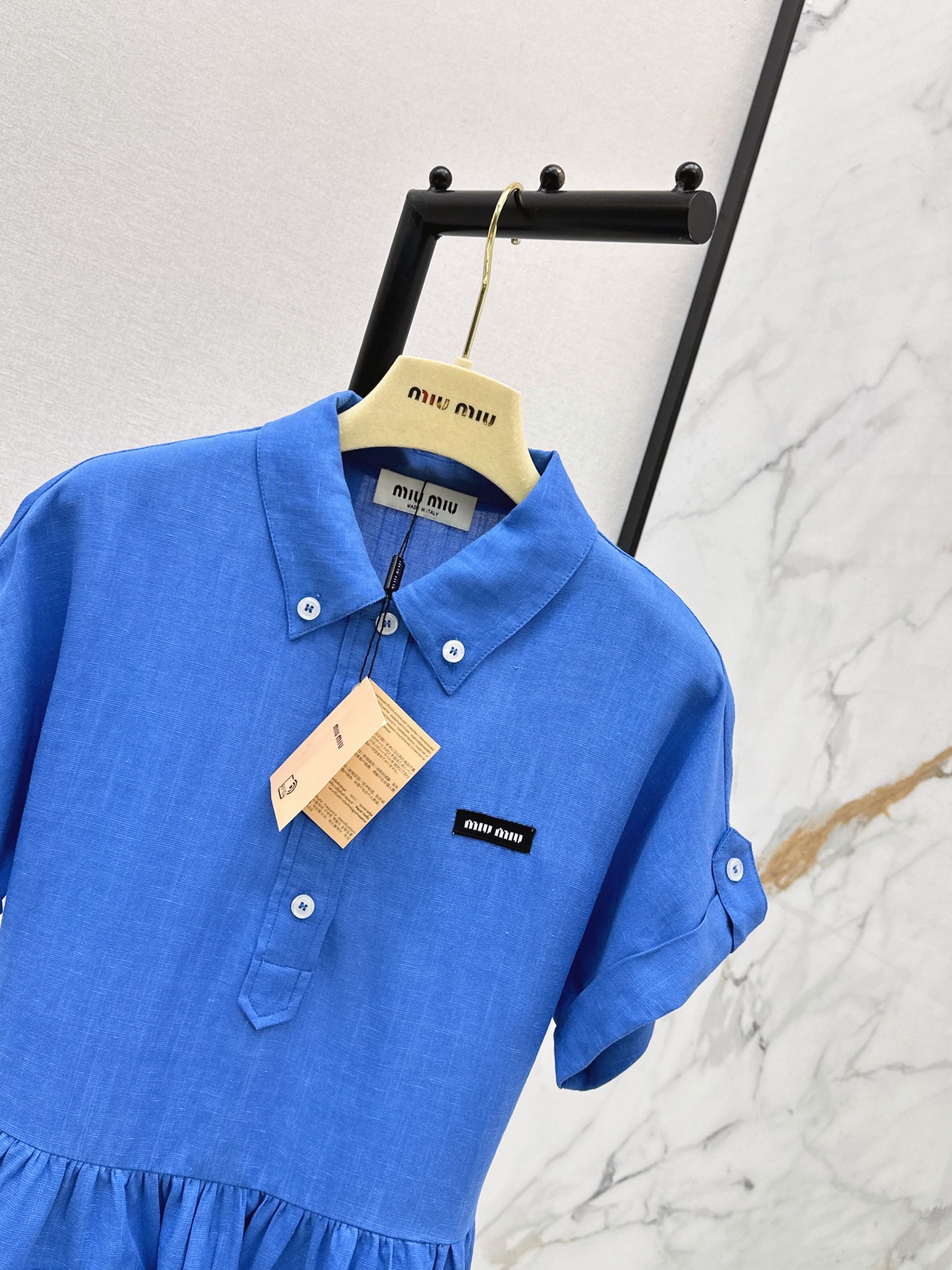 Miu 26ss cargo pocket shirt dress