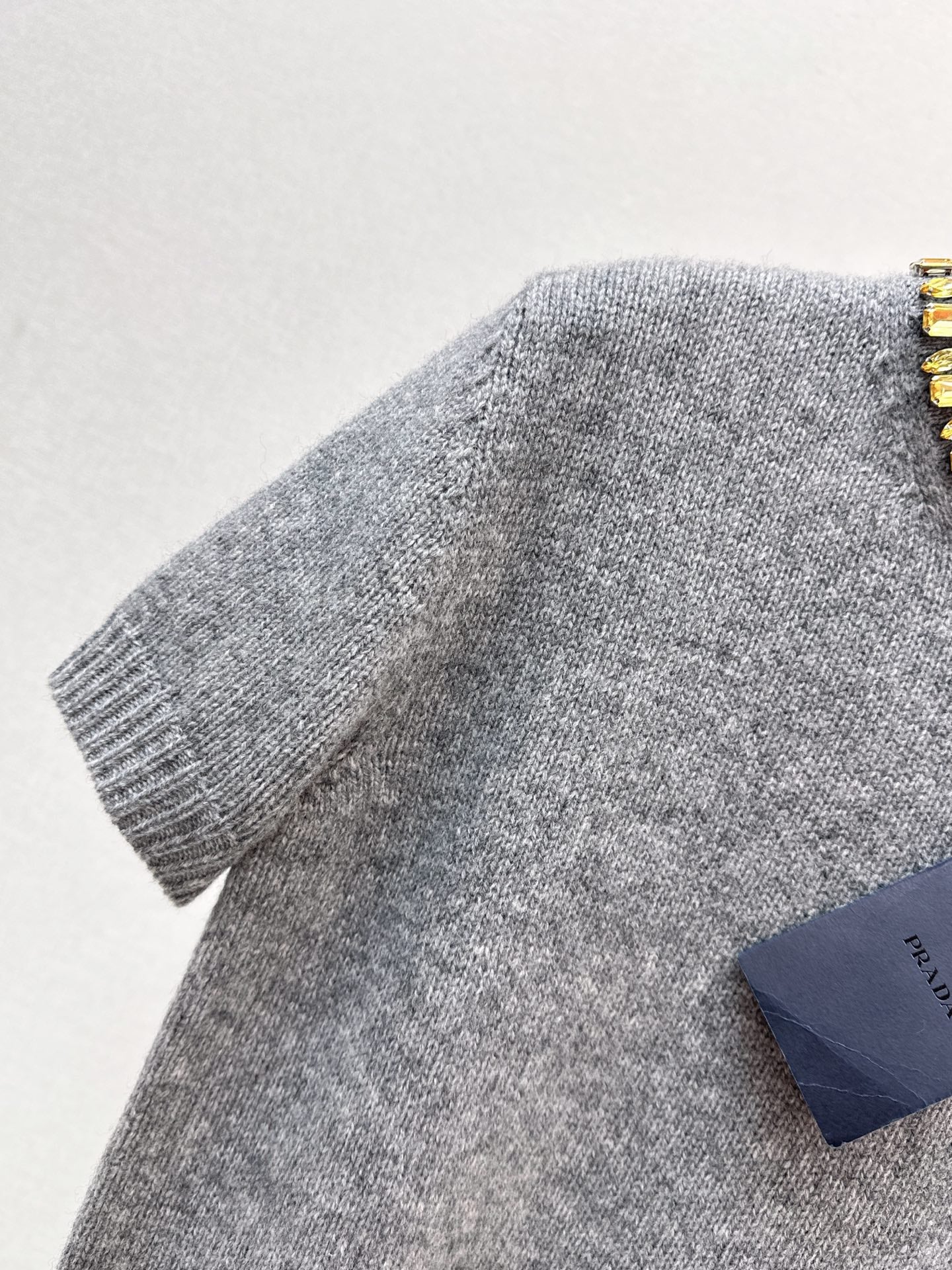 Prad 25fw rhinestone sweater