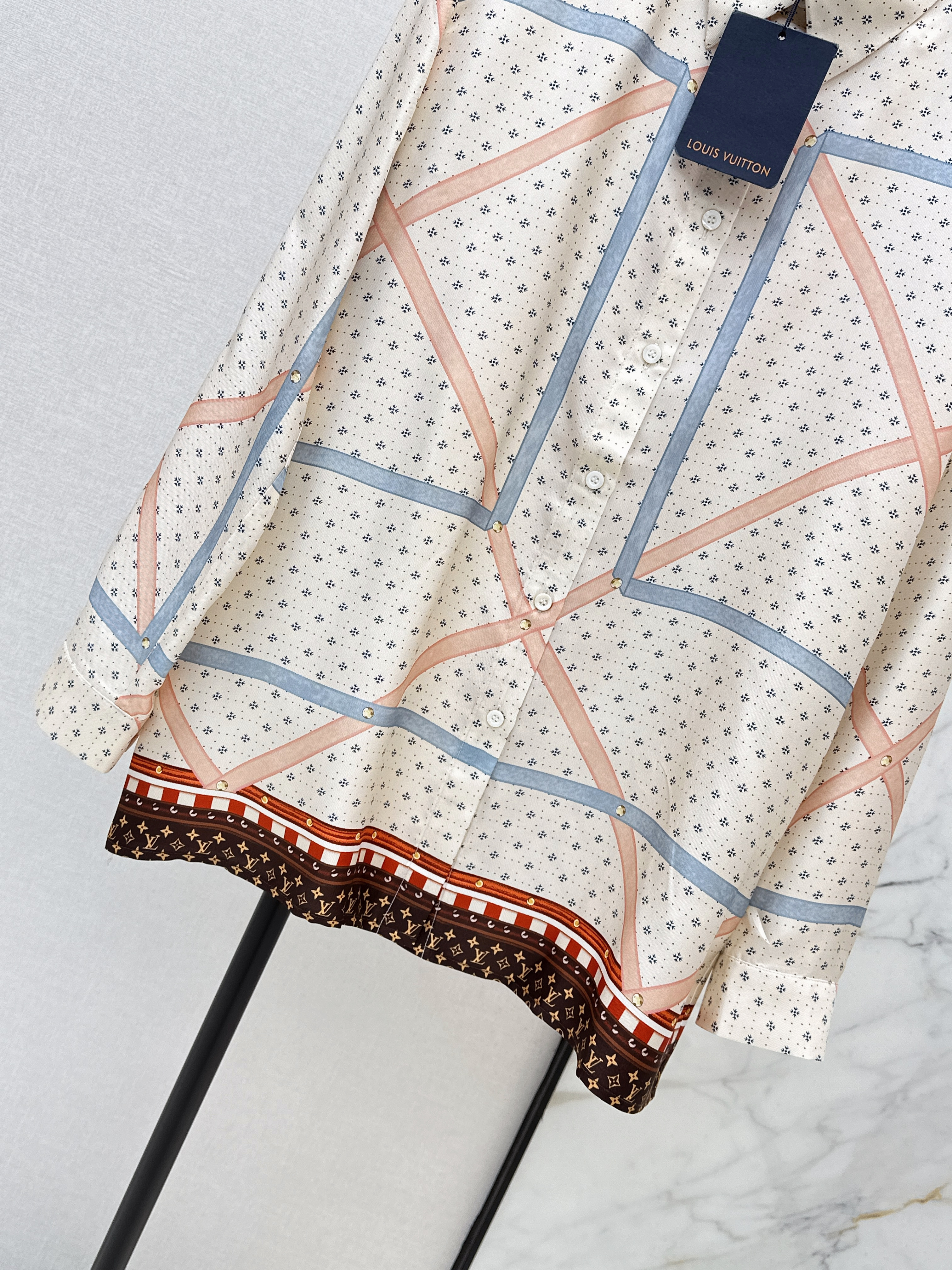 Loui 26ss print silk shirt