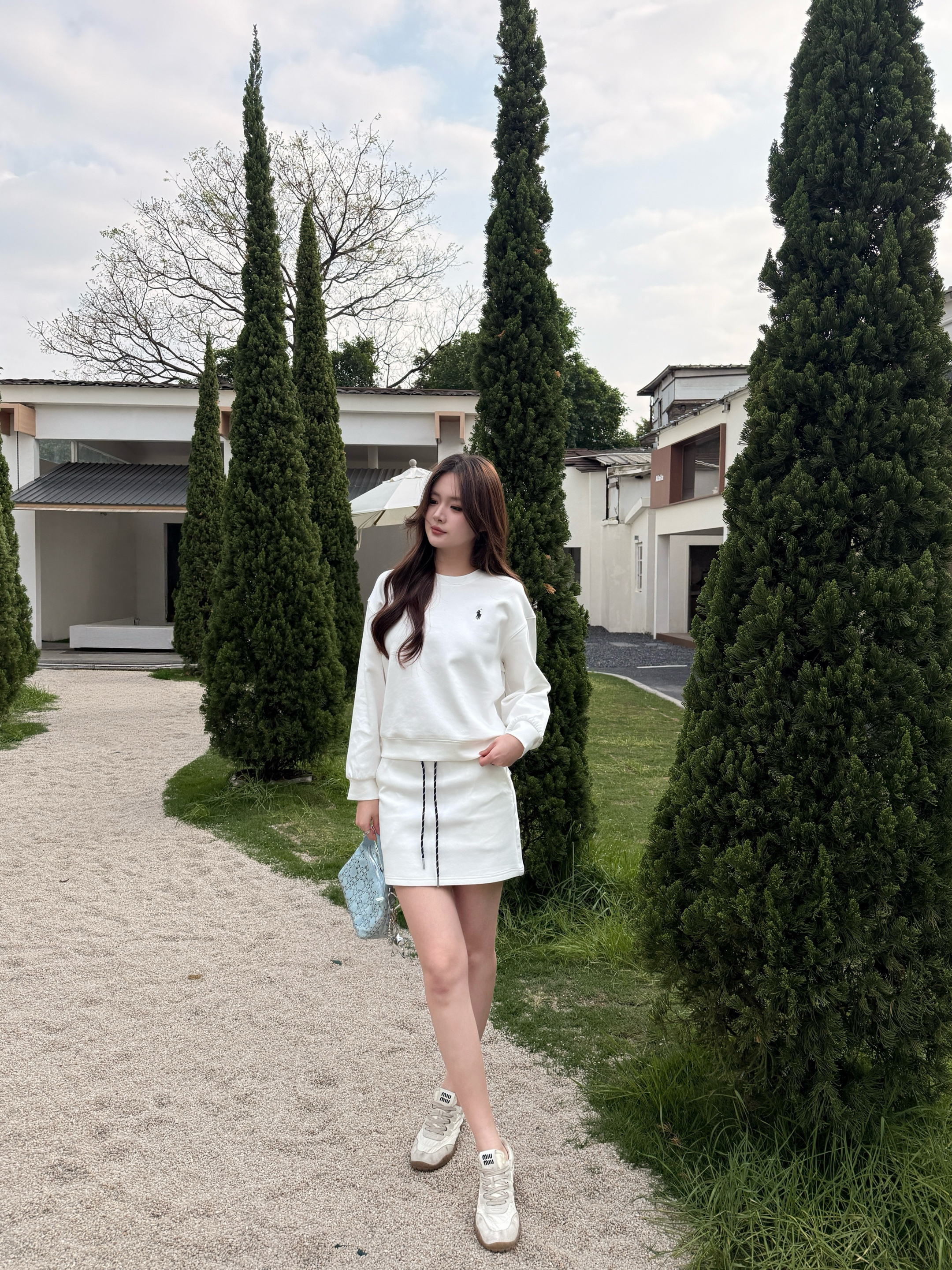 Ralp 26ss casual sweatshirts skirts sets