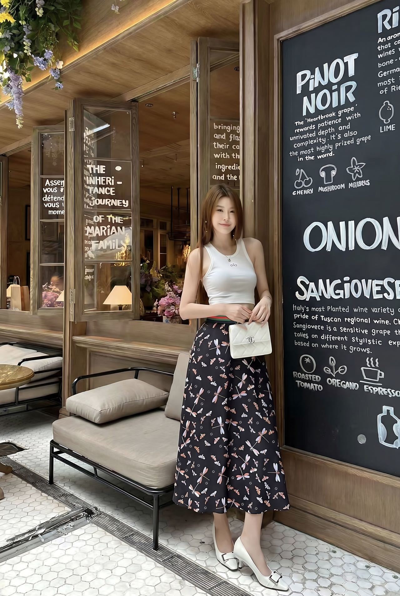 Guc 26ss print skirt