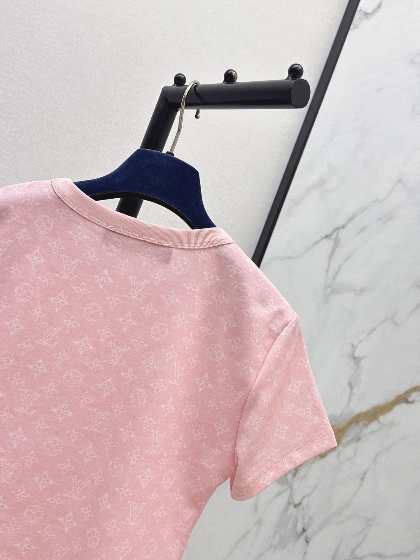 Loui 26ss cropped print t-shirt