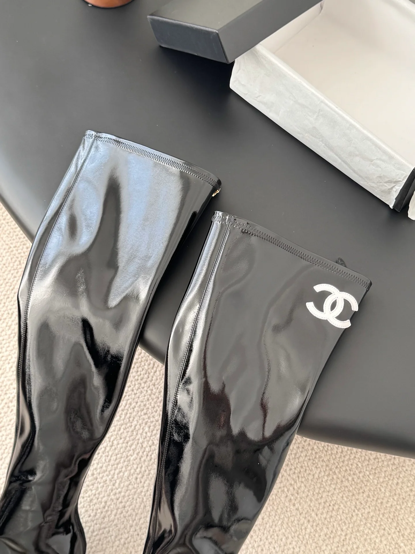 Chan 25fw over the knee boots