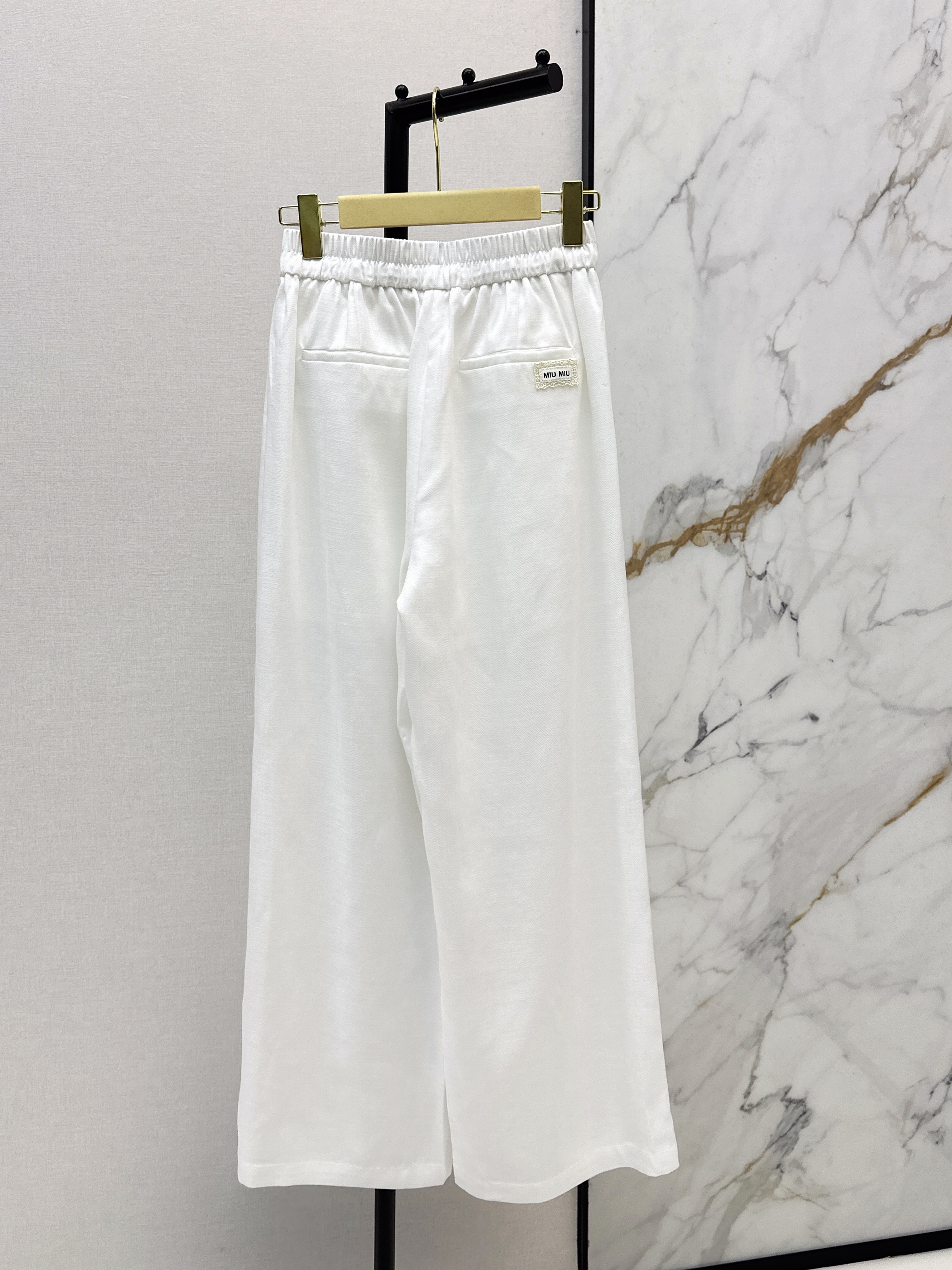Miu 26ss wide-leg pants