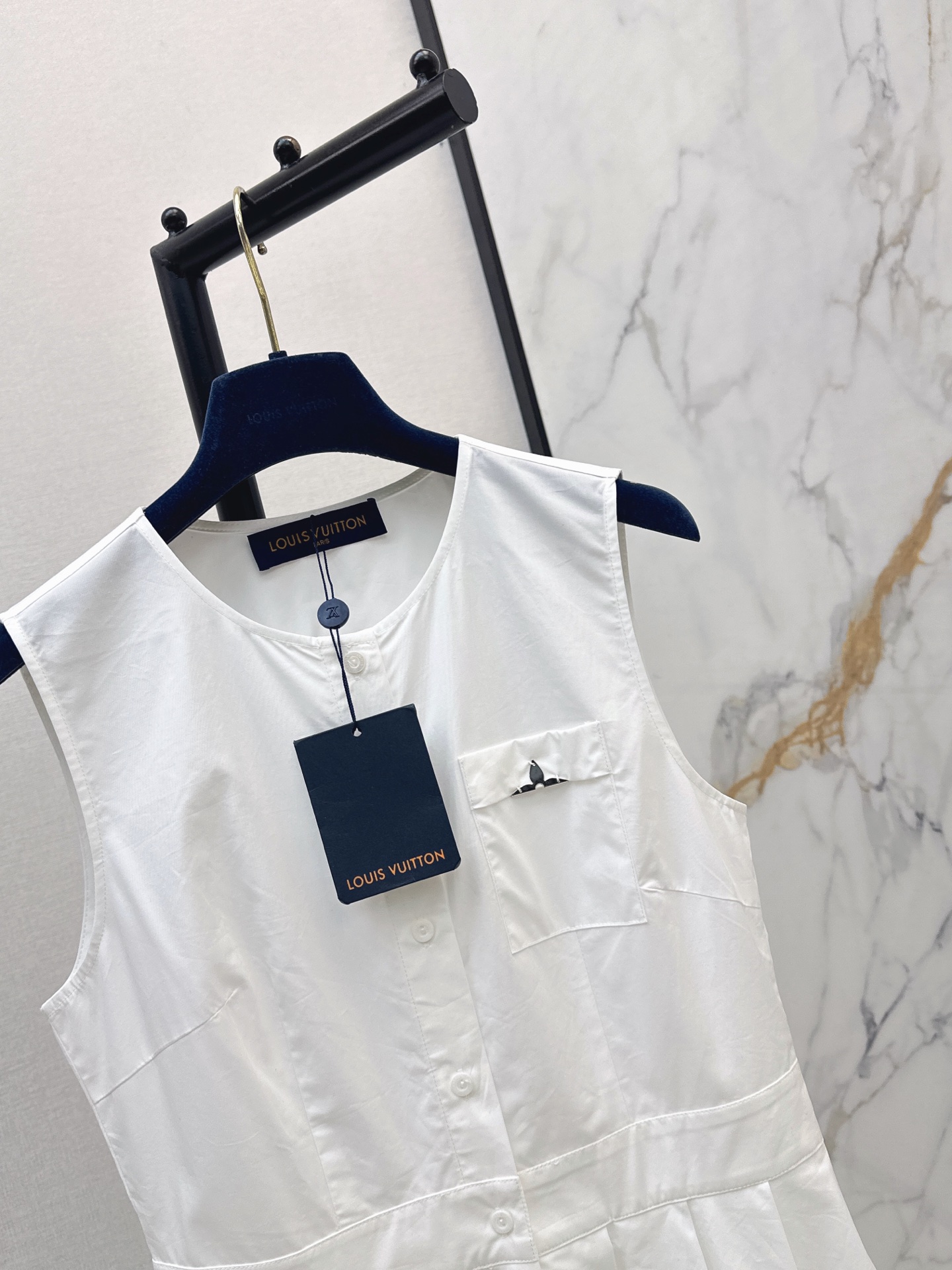 Loui 26ss sleeveless asymmetrical dress