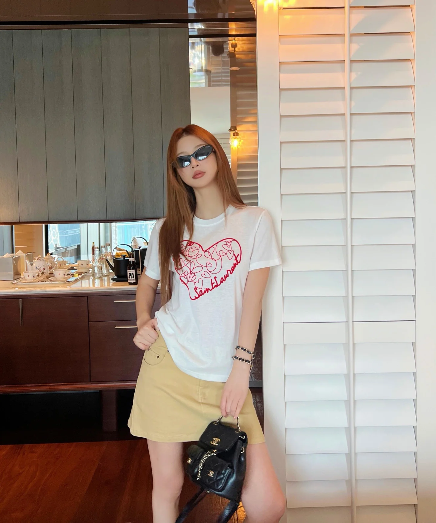 Saint 26ss heart t-shirts