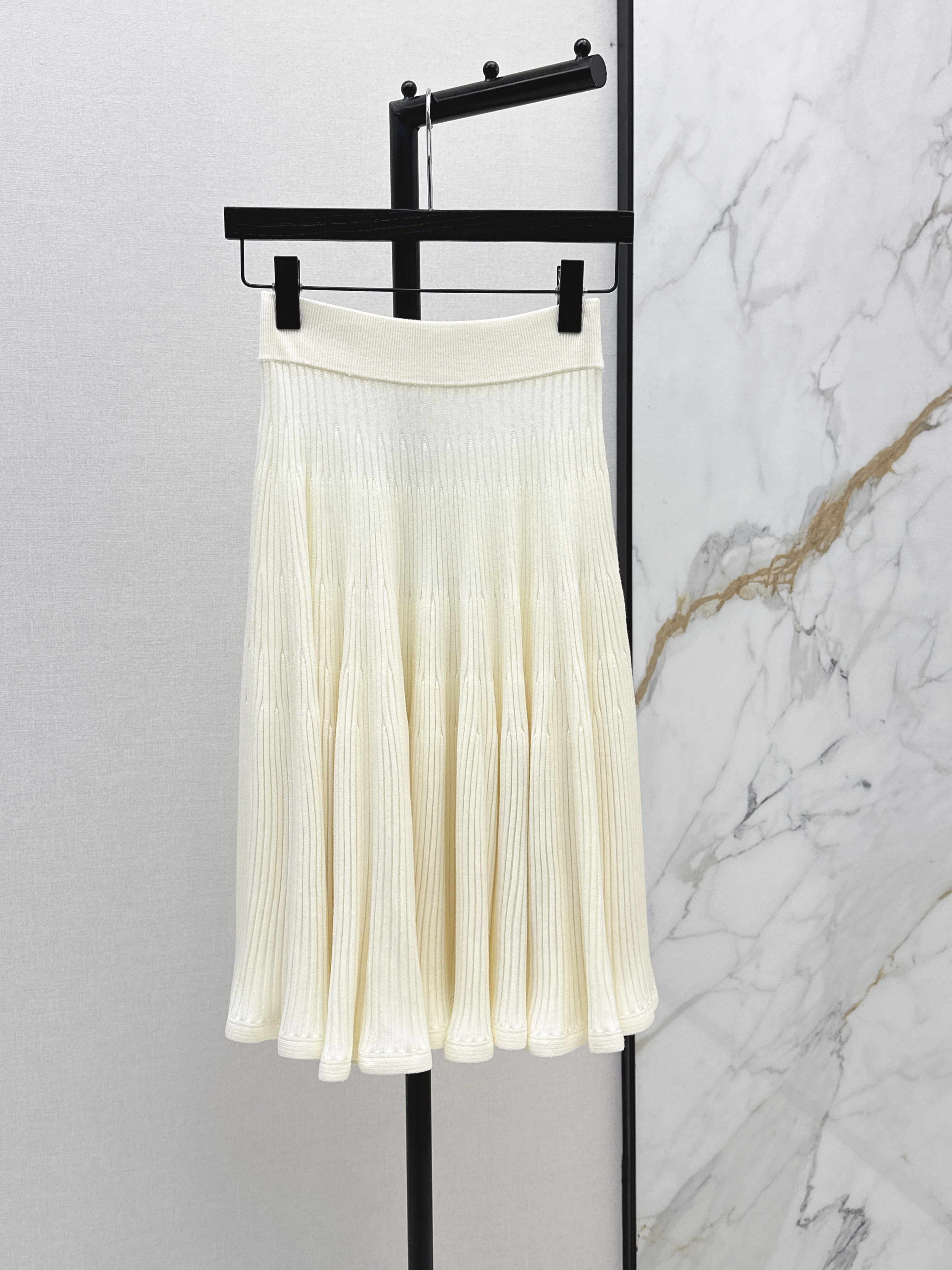 Loui 26ss knit pleated skirt