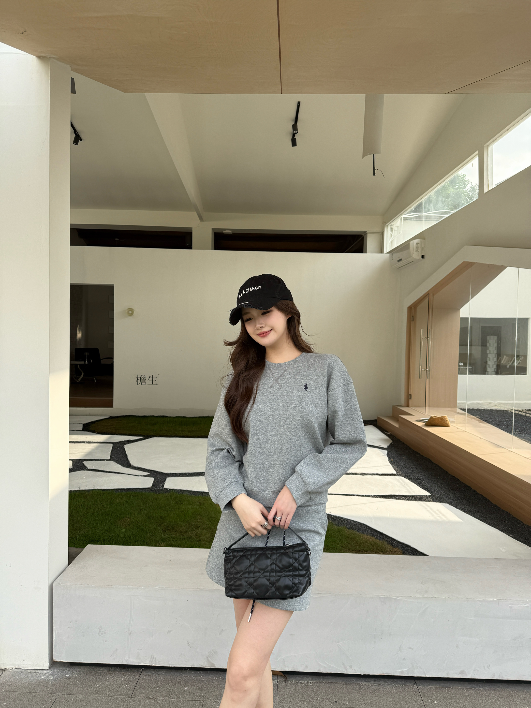 Ralp 26ss casual sweatshirts skirts sets