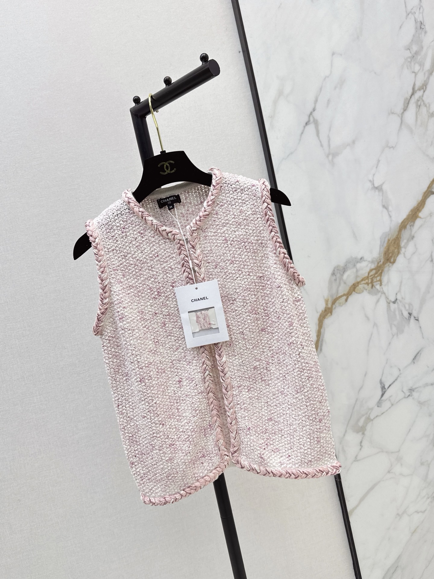 Chan 26ss knit vest jacket