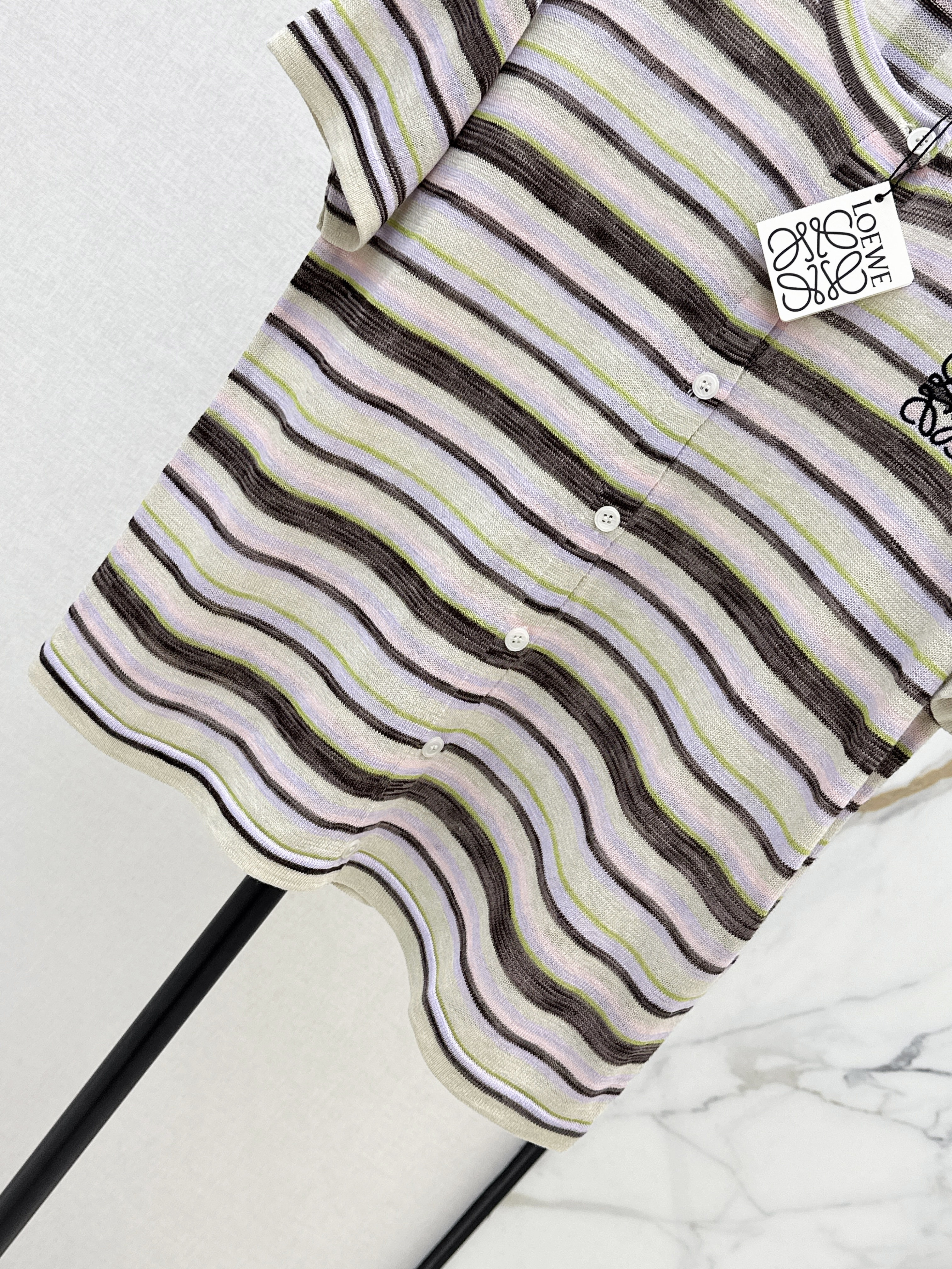 Loe 26ss stripe cardigan