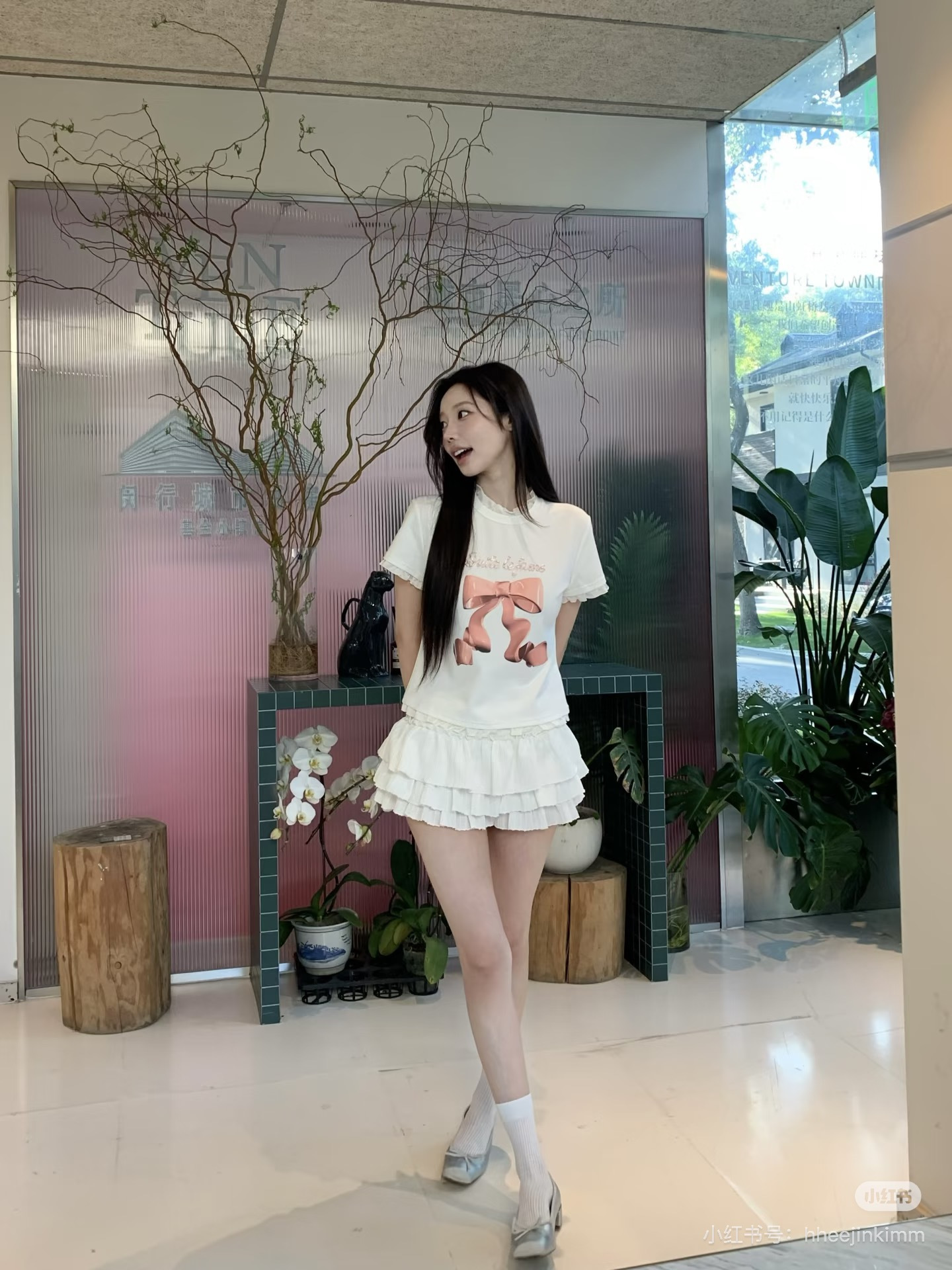 26SS Bow Graphic T-Shirt