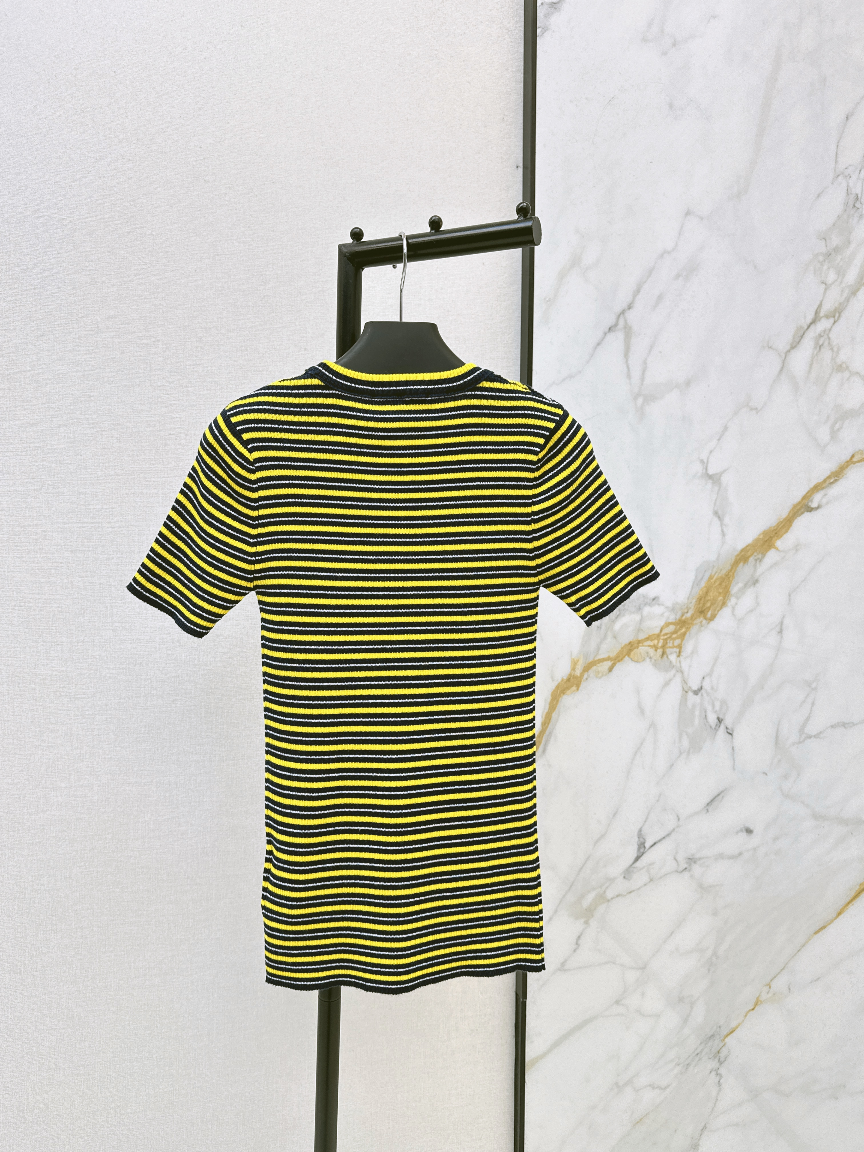 Pra 26ss stripe knit sweater