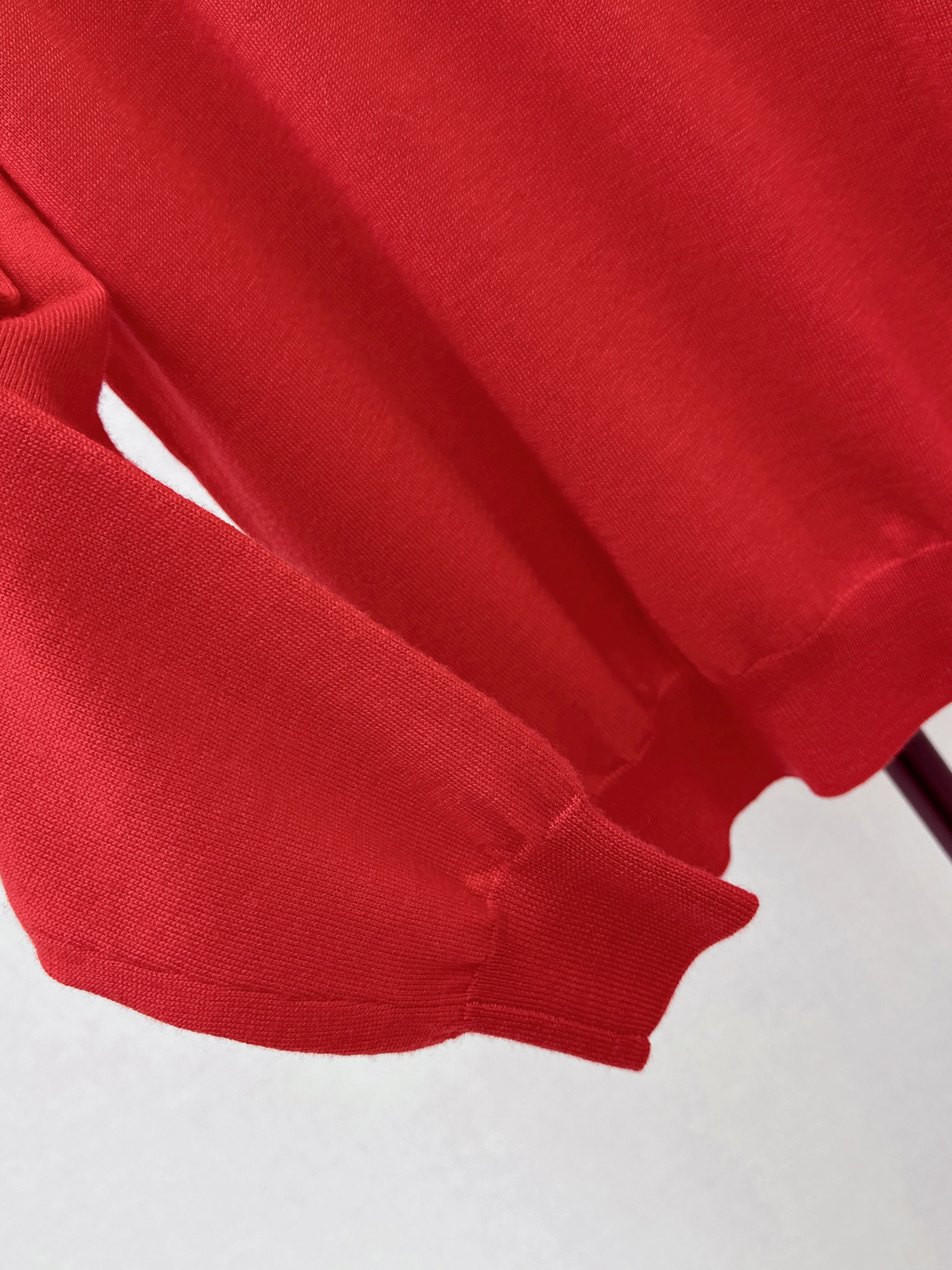 Miu 26ss jacquard polo sweater