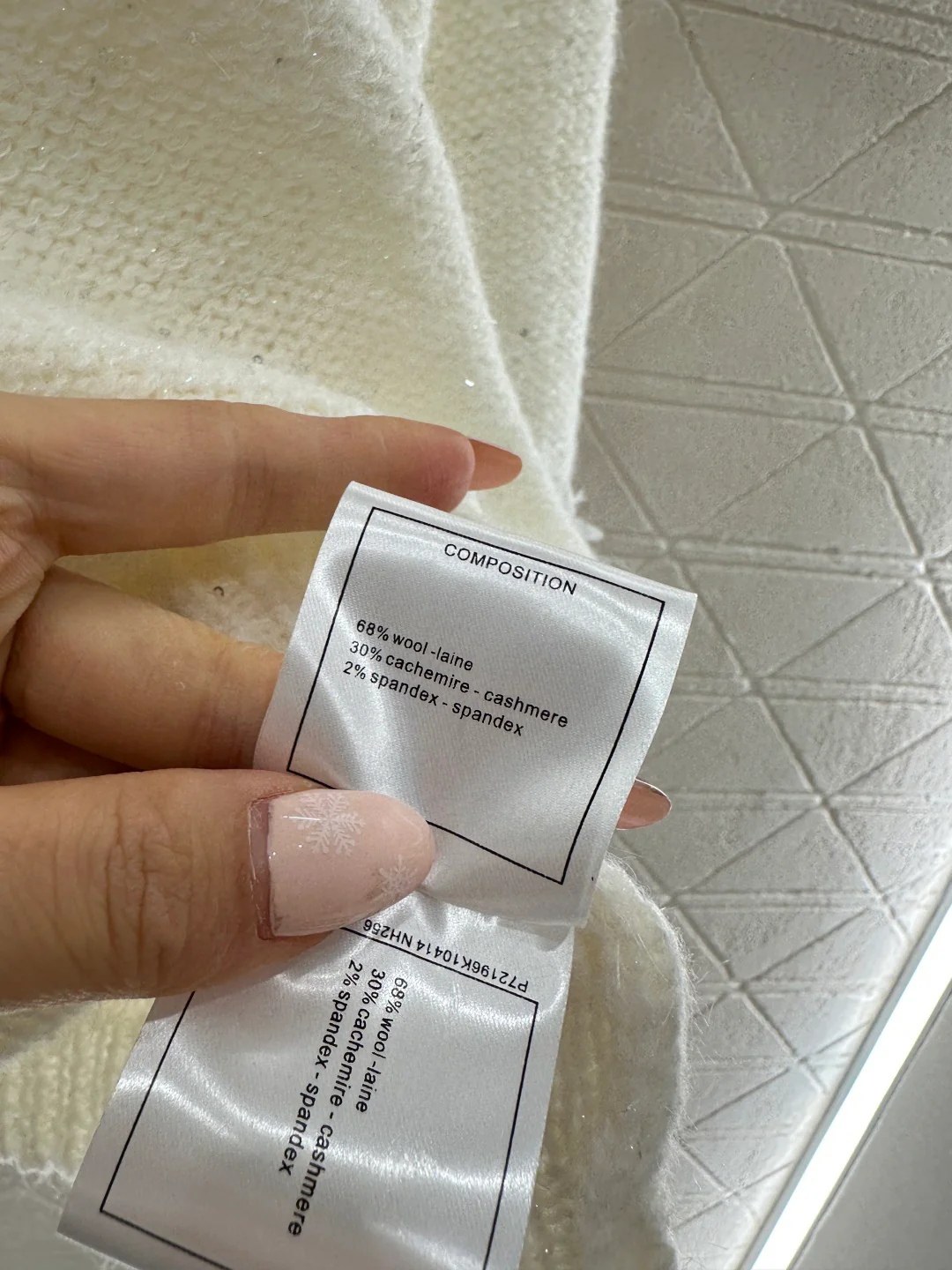 Chan 26ss hollow contract sweater