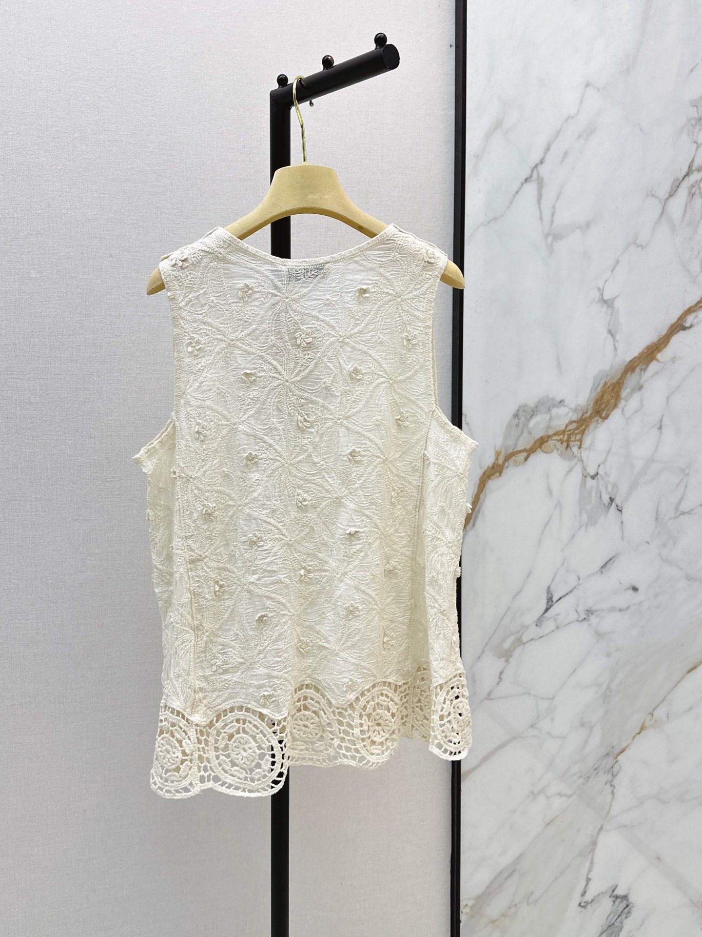 Miu 26ss embroidert vest