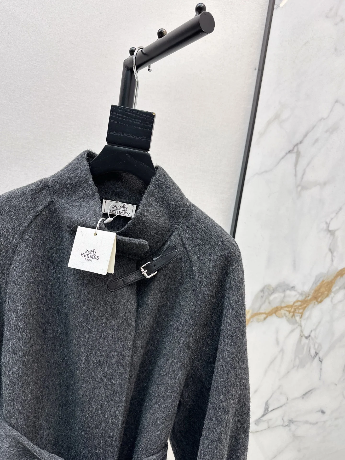 Her 25fw woolen belted overcoats