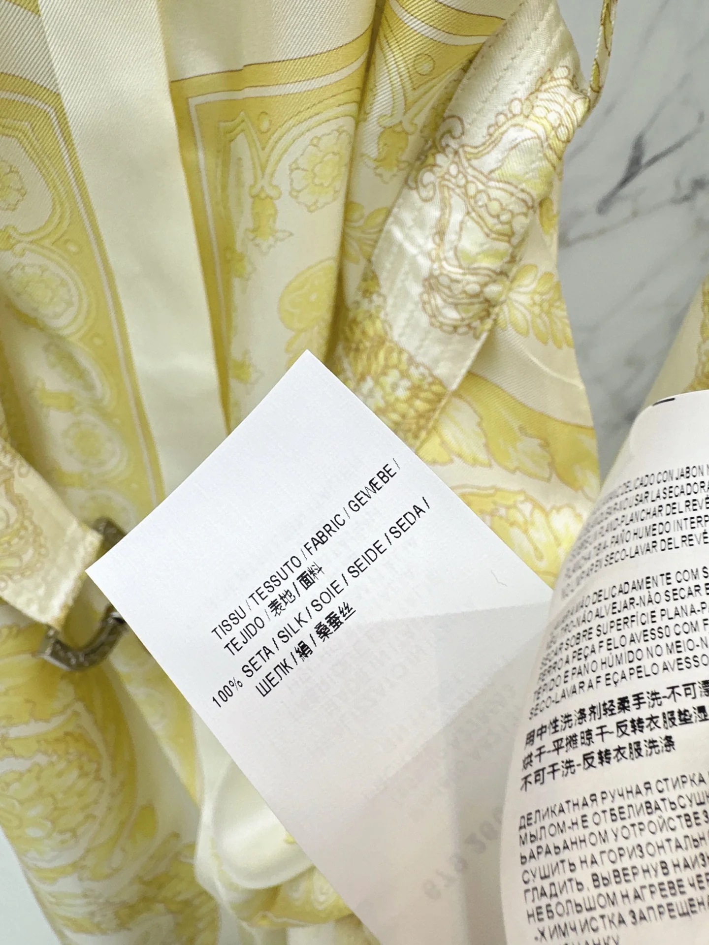 Vers 25fw silk dress