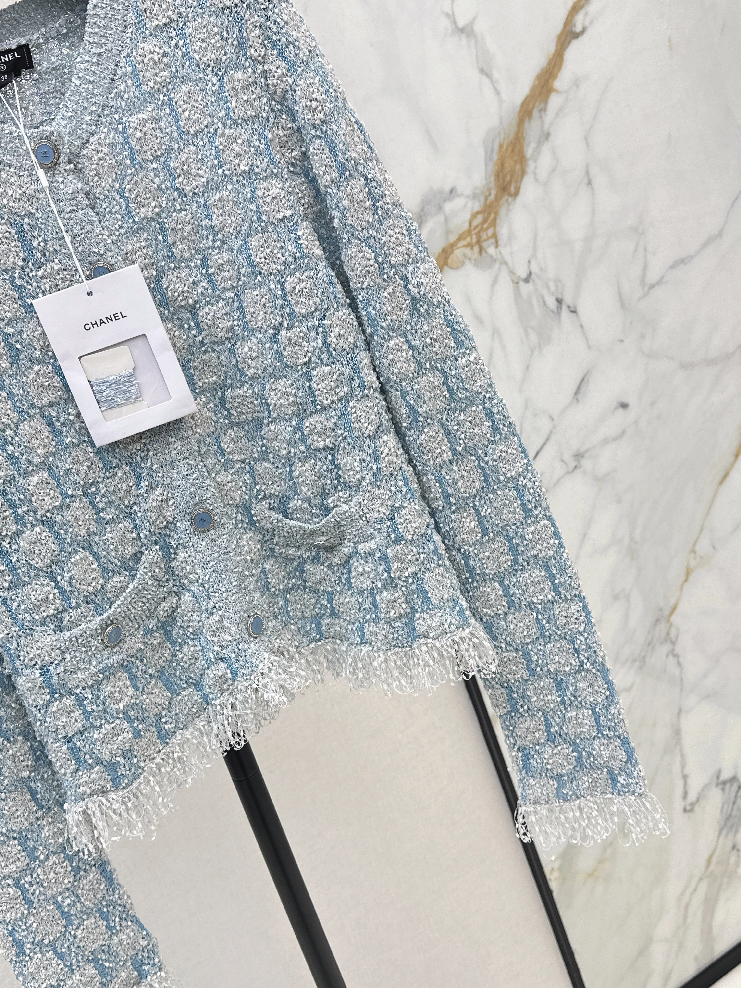 Chan 26ss tassel cardigan